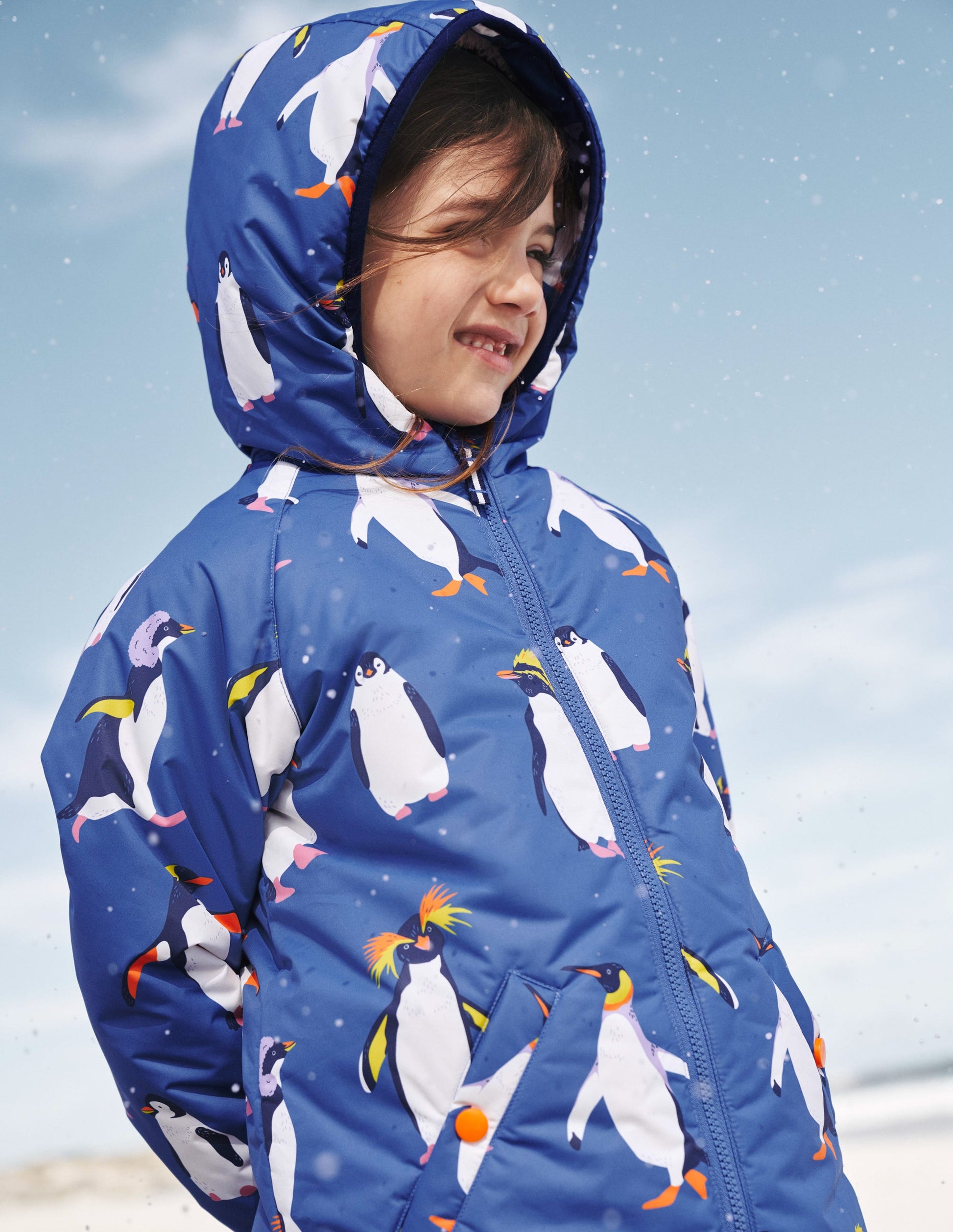 Sherpa Lined Anorak-Penguin Print-6