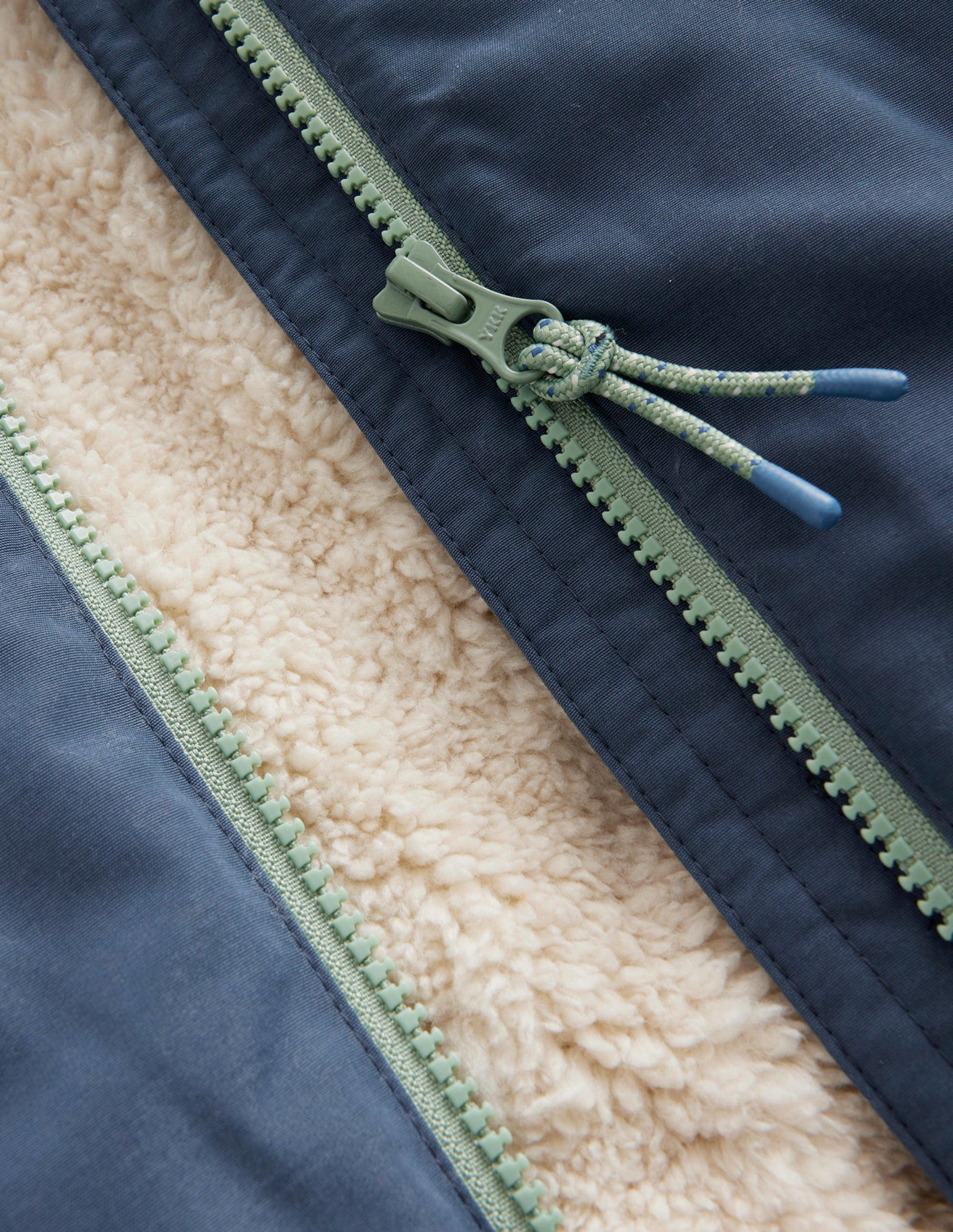 Hooded Lined Bomber Jacket-Robot Blue-3
