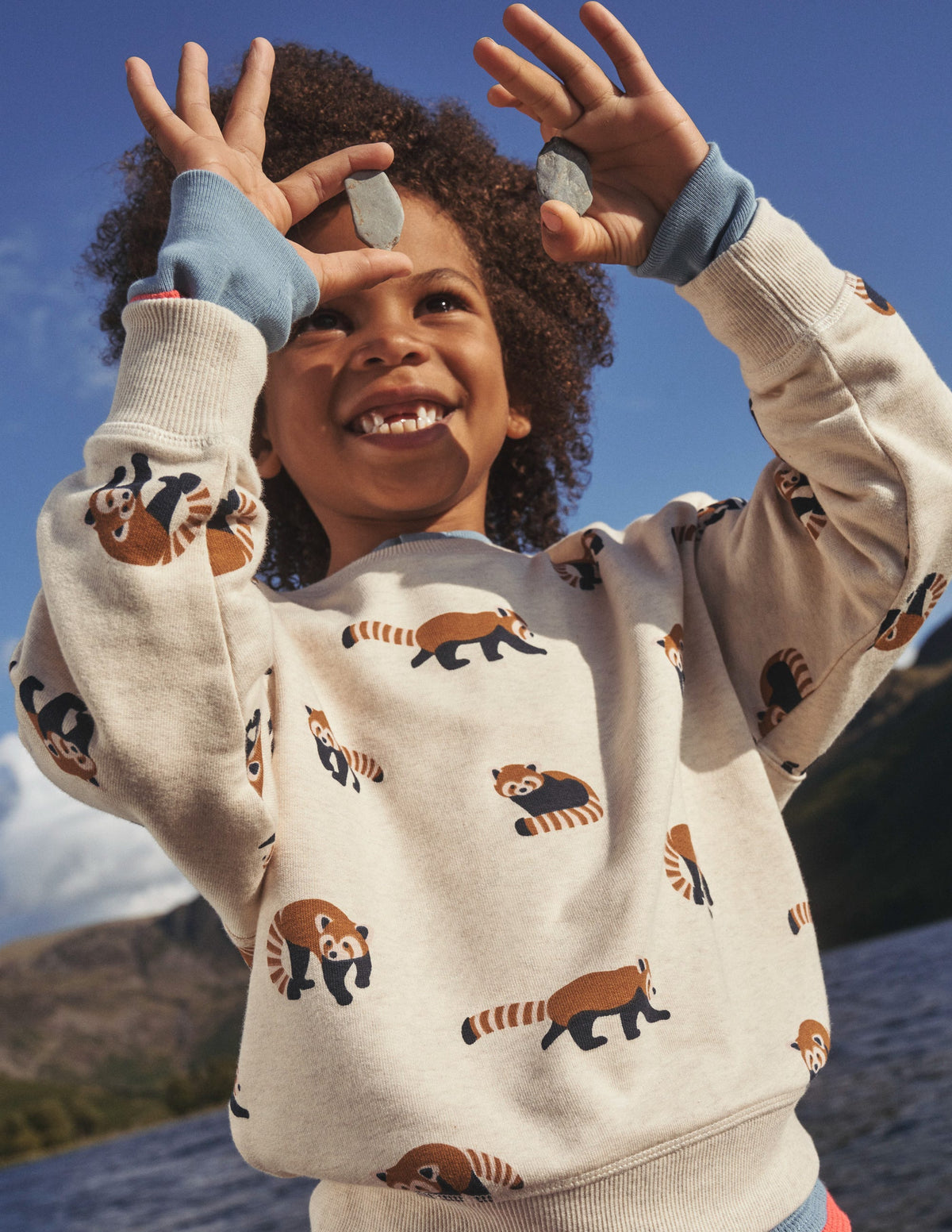 Printed Sweatshirt-Red Panda Print - Image 4