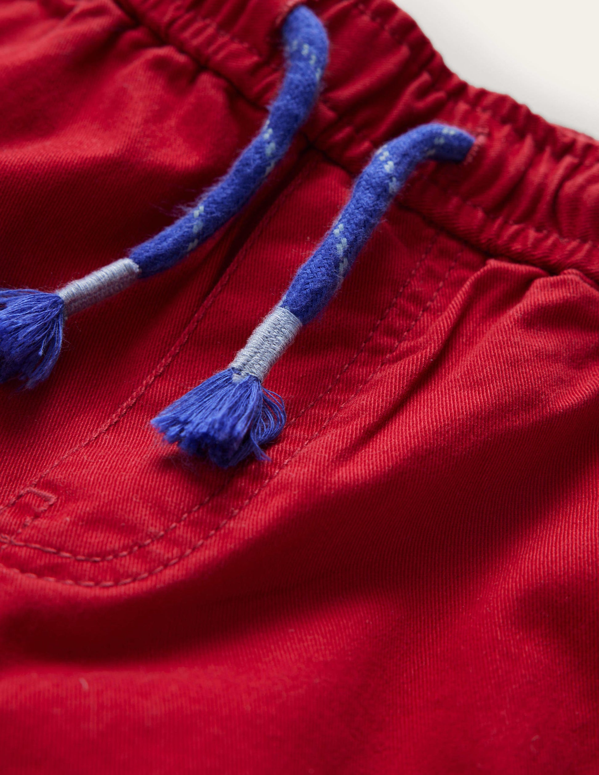 Slim Pull-On Trousers-Royal Red-3