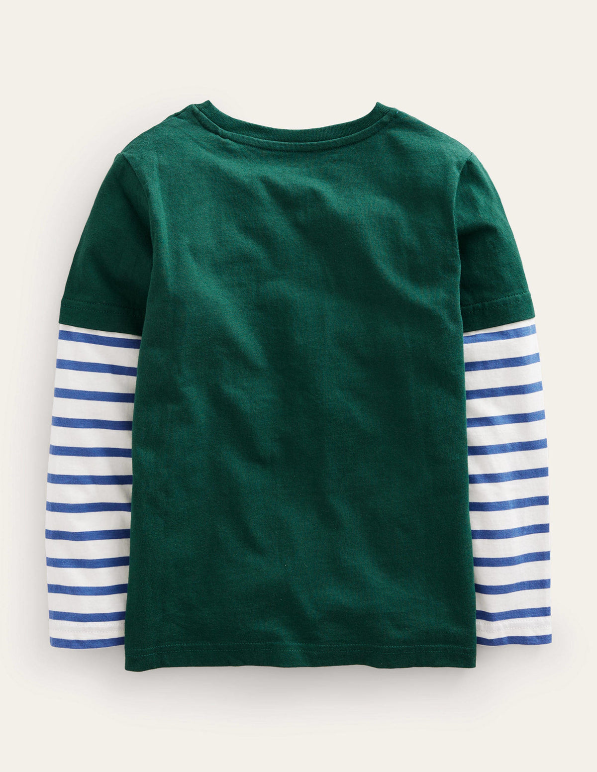 Logo Mock Sleeve T-shirt-Amazon Green Squirrel-2
