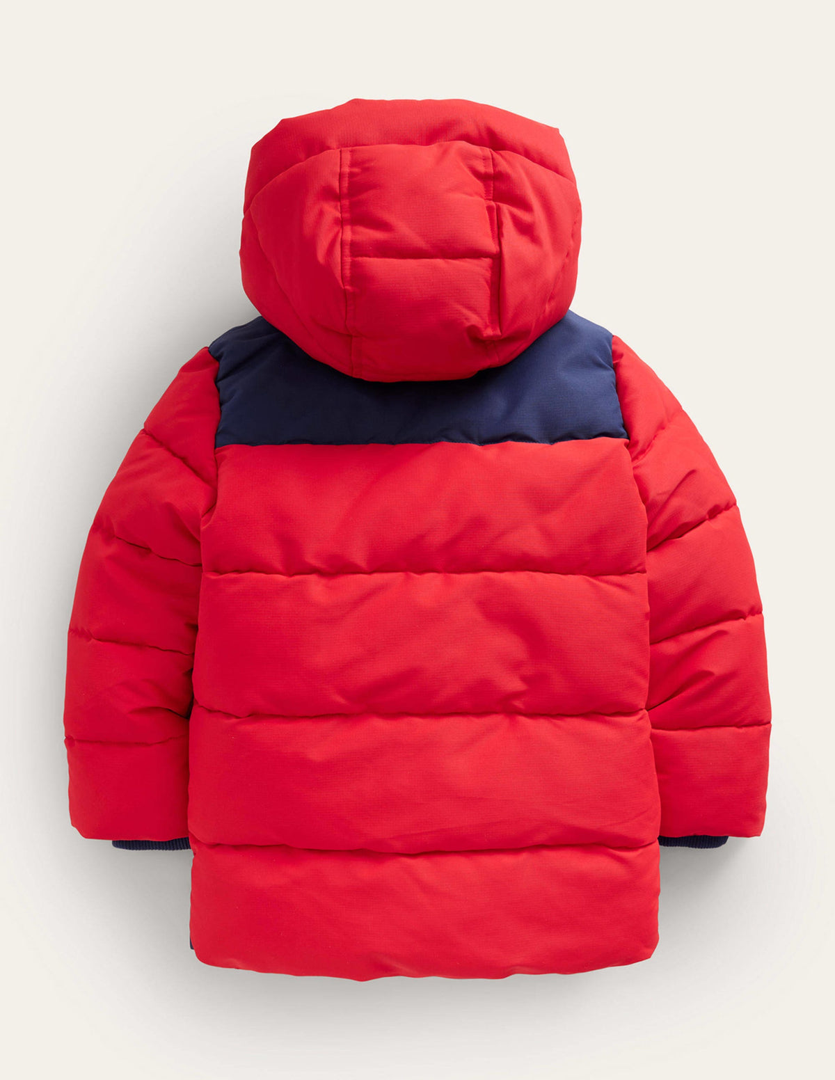 Fleece Lined Padded Coat-Rockabilly Red - Image 2