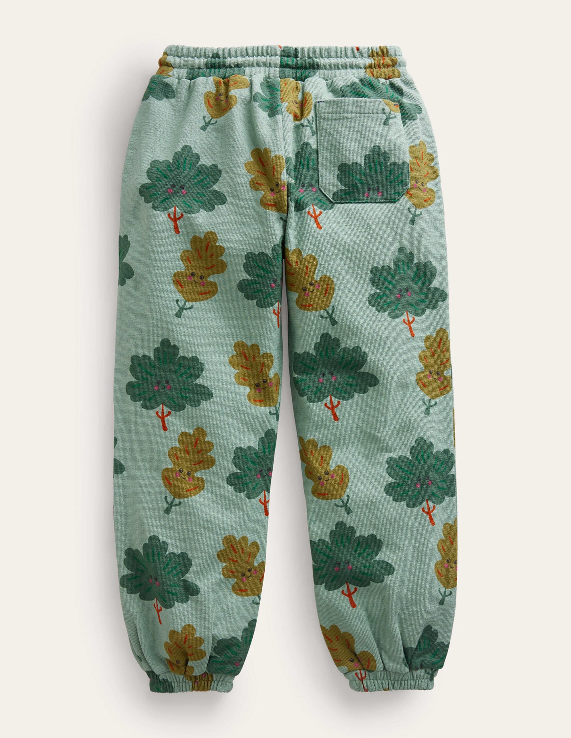 Printed Cosy Relaxed Joggers-Monster Green Trees - Image 2
