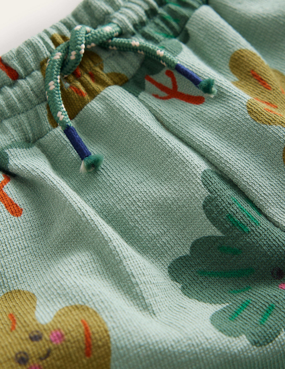 Printed Cosy Relaxed Joggers-Monster Green Trees-3