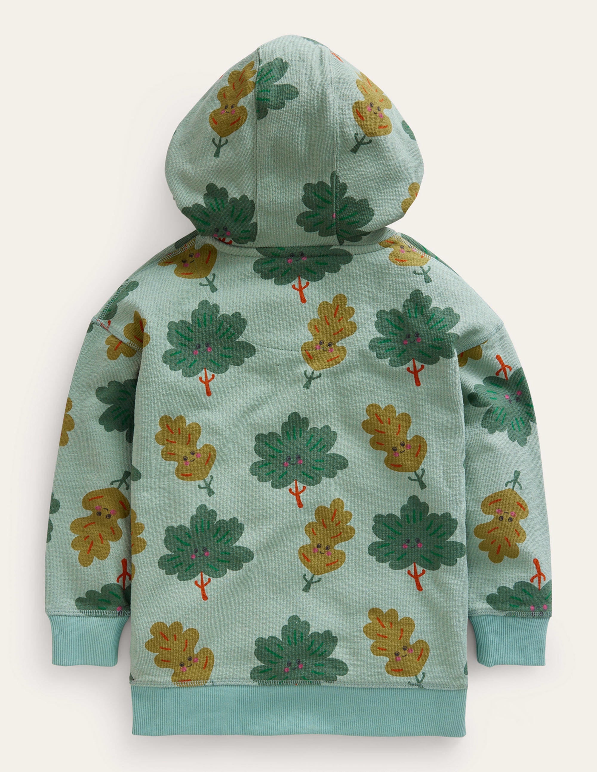 Printed Hoodie-Green Trees - Image 2