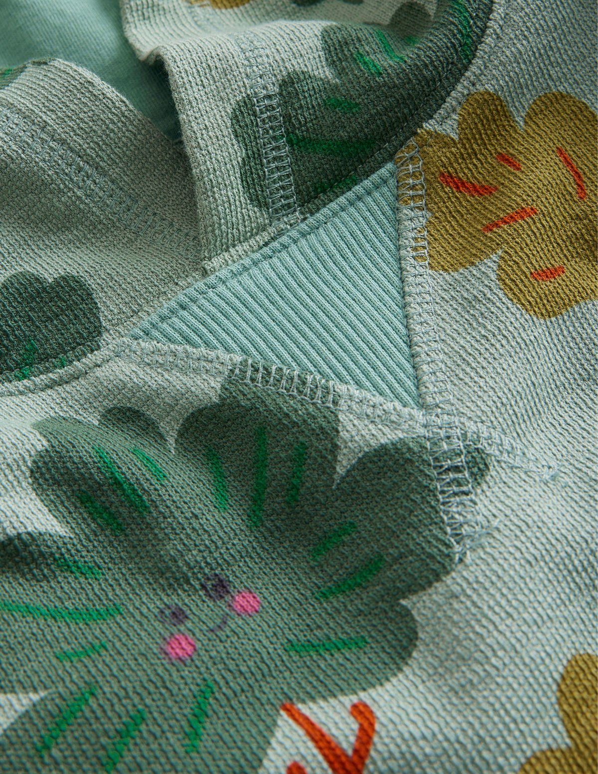 Printed Hoodie-Green Trees - Image 3