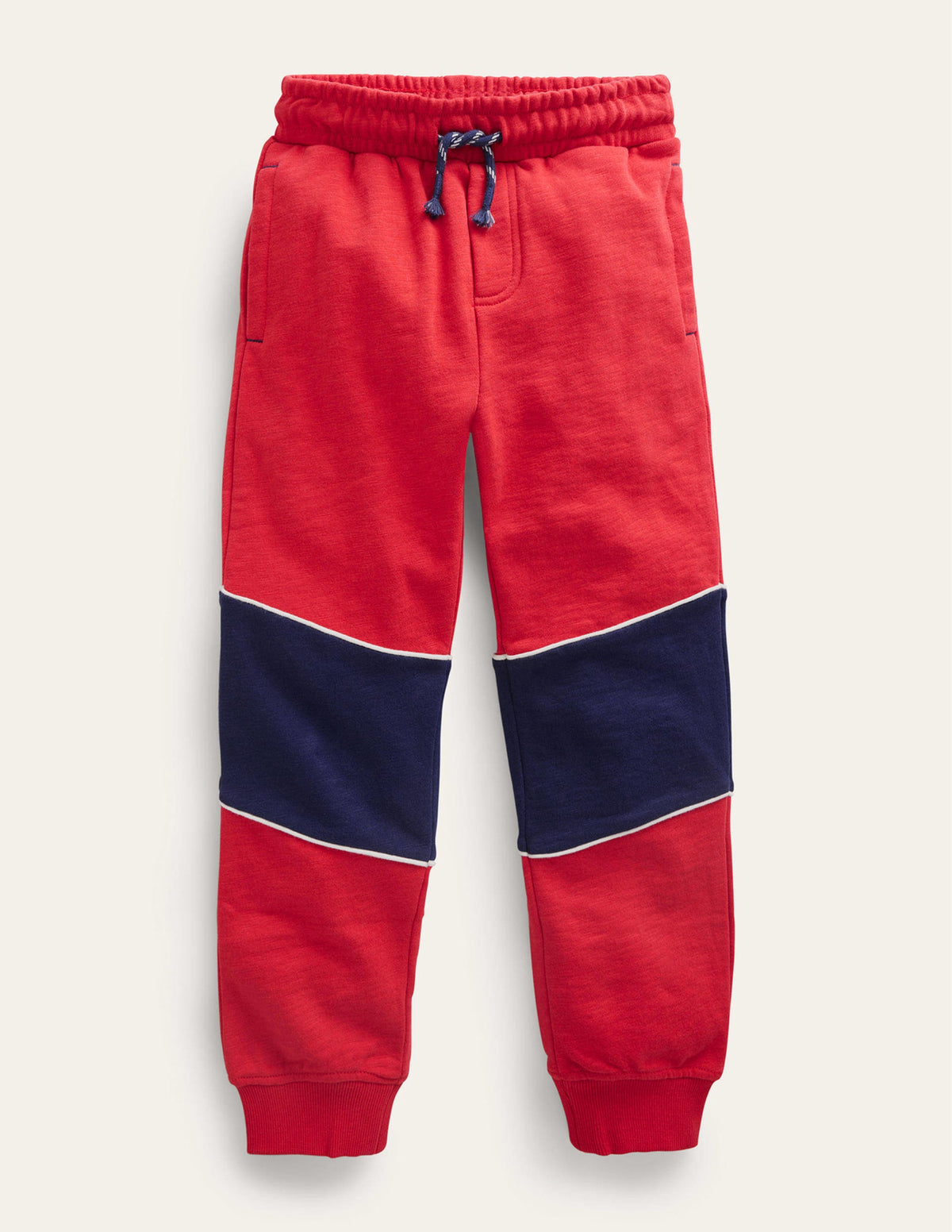 Slim Sporty Joggers-Rockabilly Red - Image 1