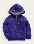 Shaggy-lined Appliqué Hoodie-Starboard Guitar