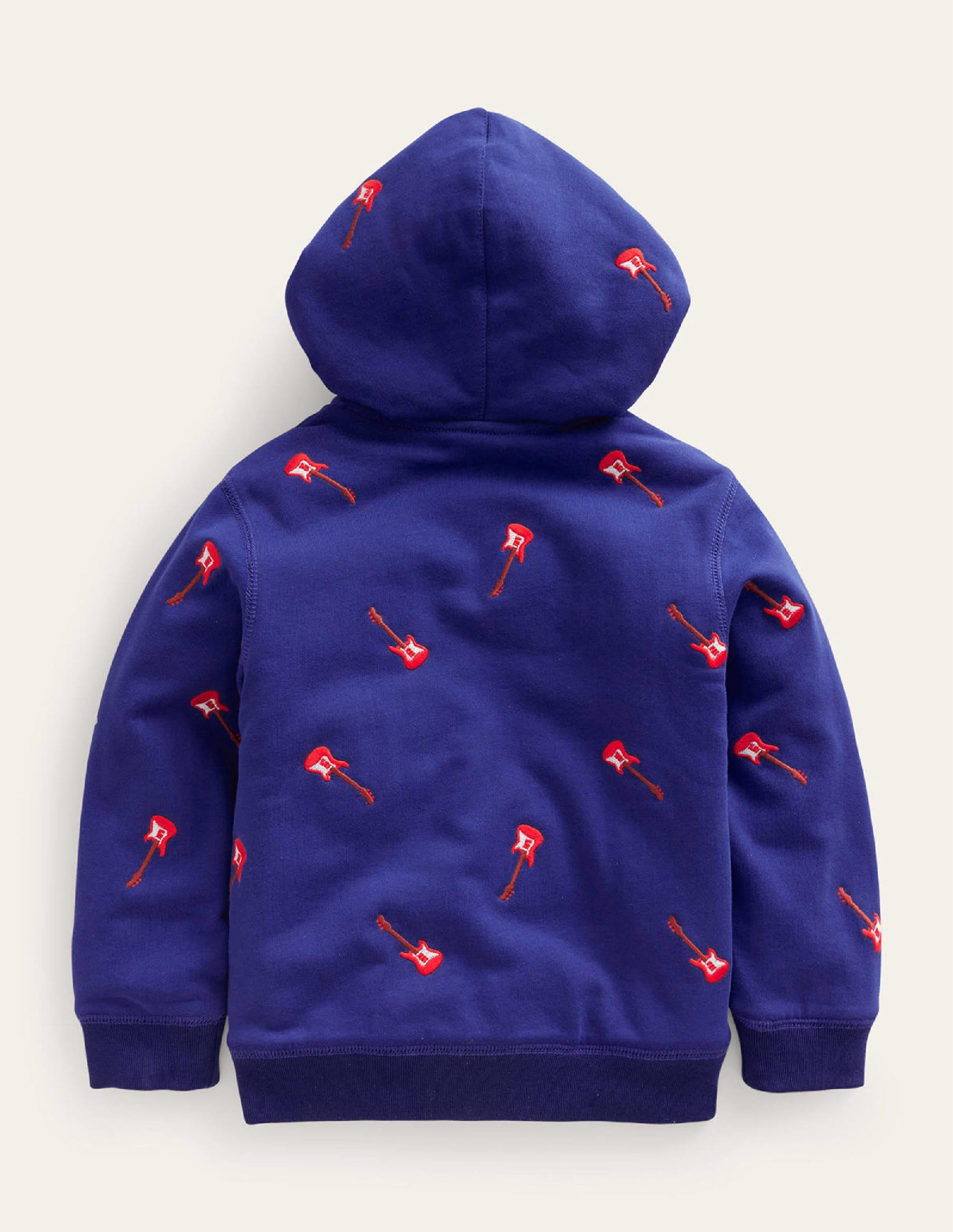 Shaggy-lined Appliqué Hoodie-Starboard Guitar - Image 2