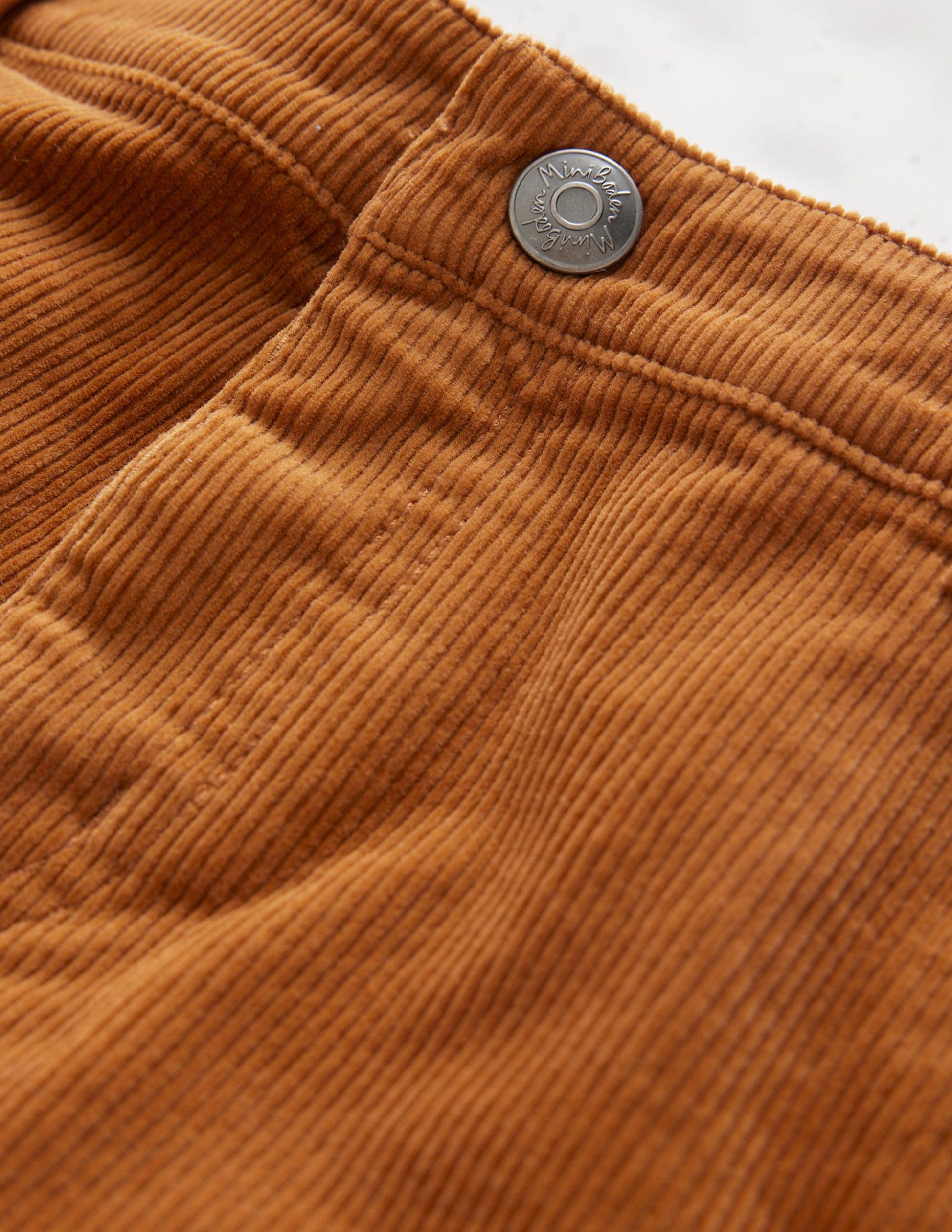 Straight Leg Cord Trousers-Butterscotch Brown-3