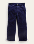 Straight Leg Cord Trousers-College Navy