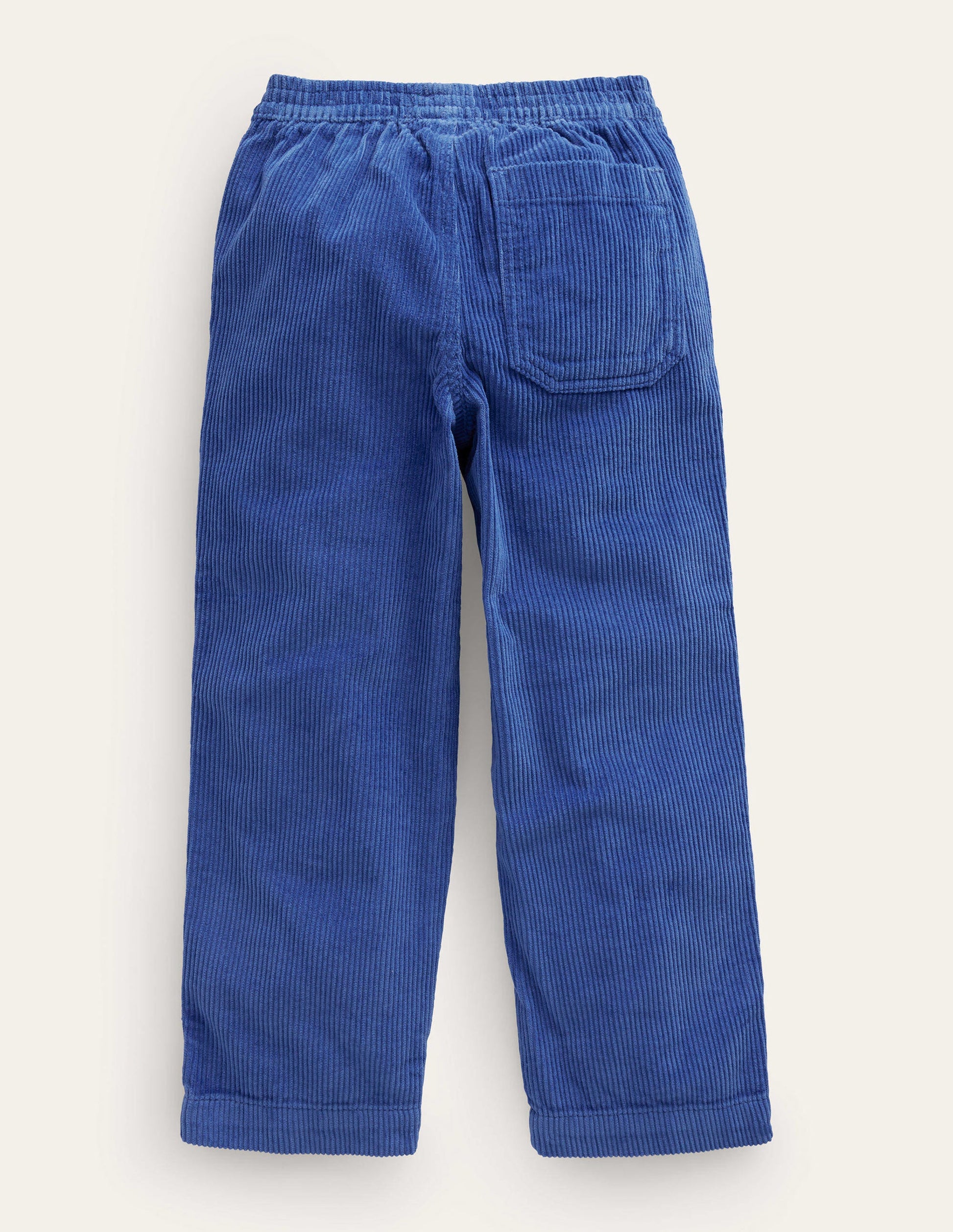 Chunky Pull-on Cord Trousers-Delft Blue-2