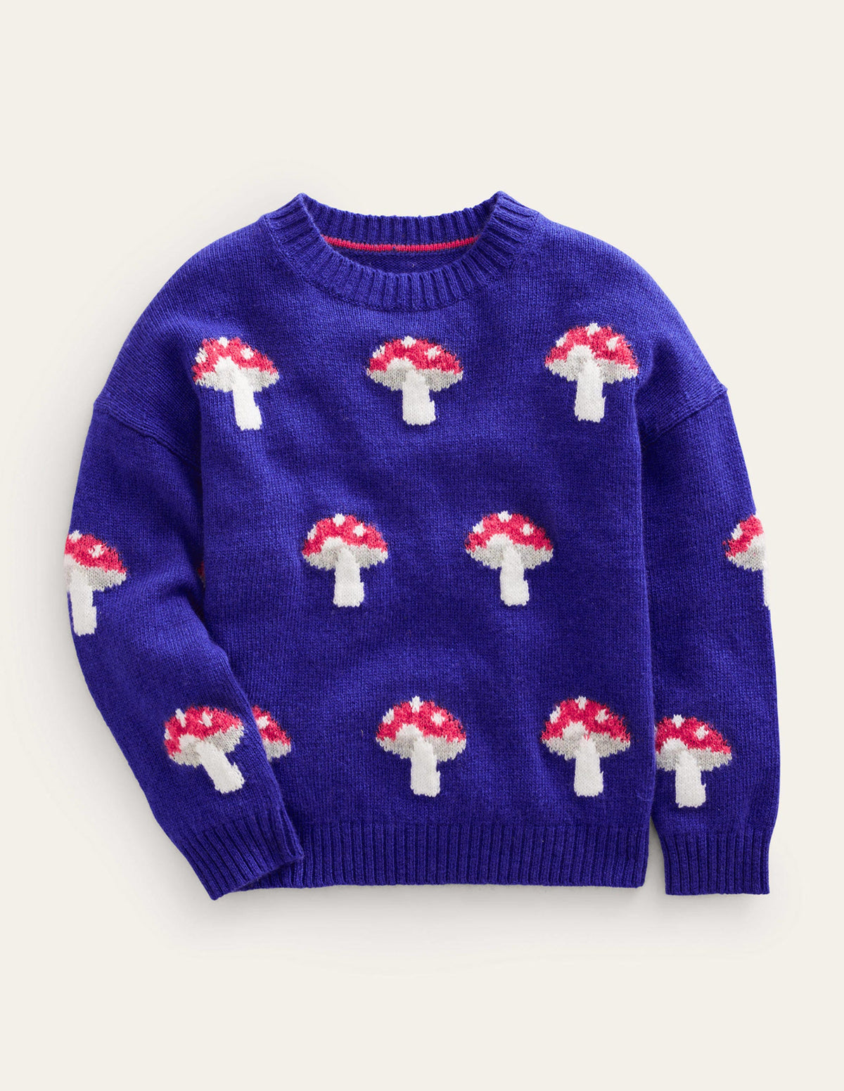 Wow All Over Jacquard Jumper-Bluing-1