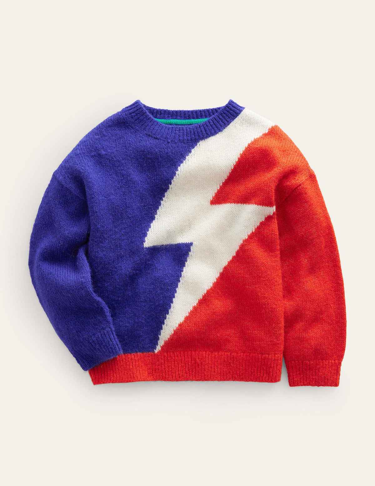 Lightning Bolt Jumper-Bluing/Dahlia Red-1
