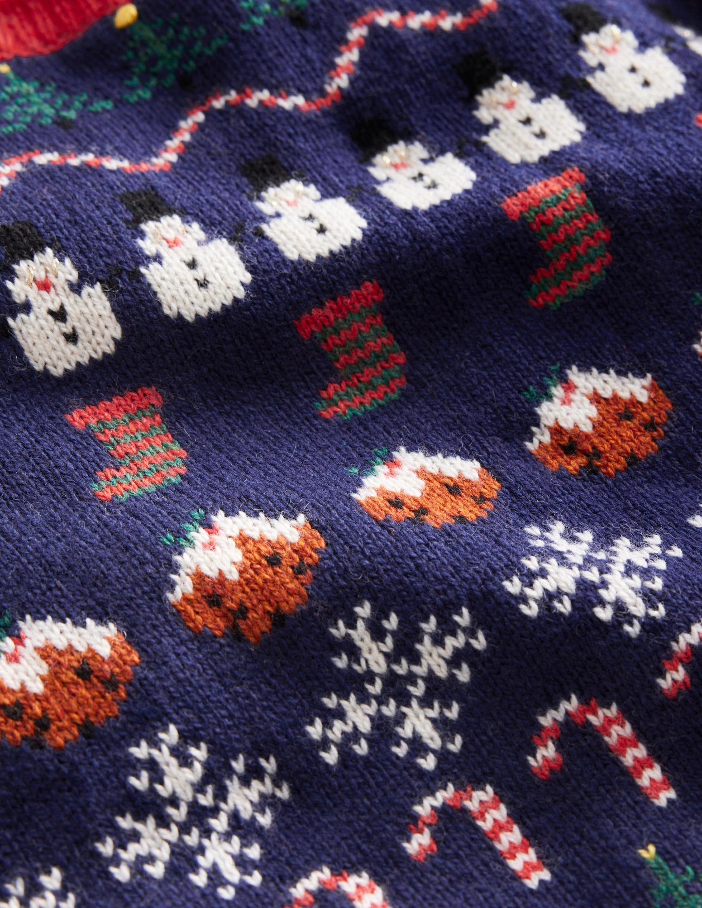 All Over Christmas Fair Isle-College Navy