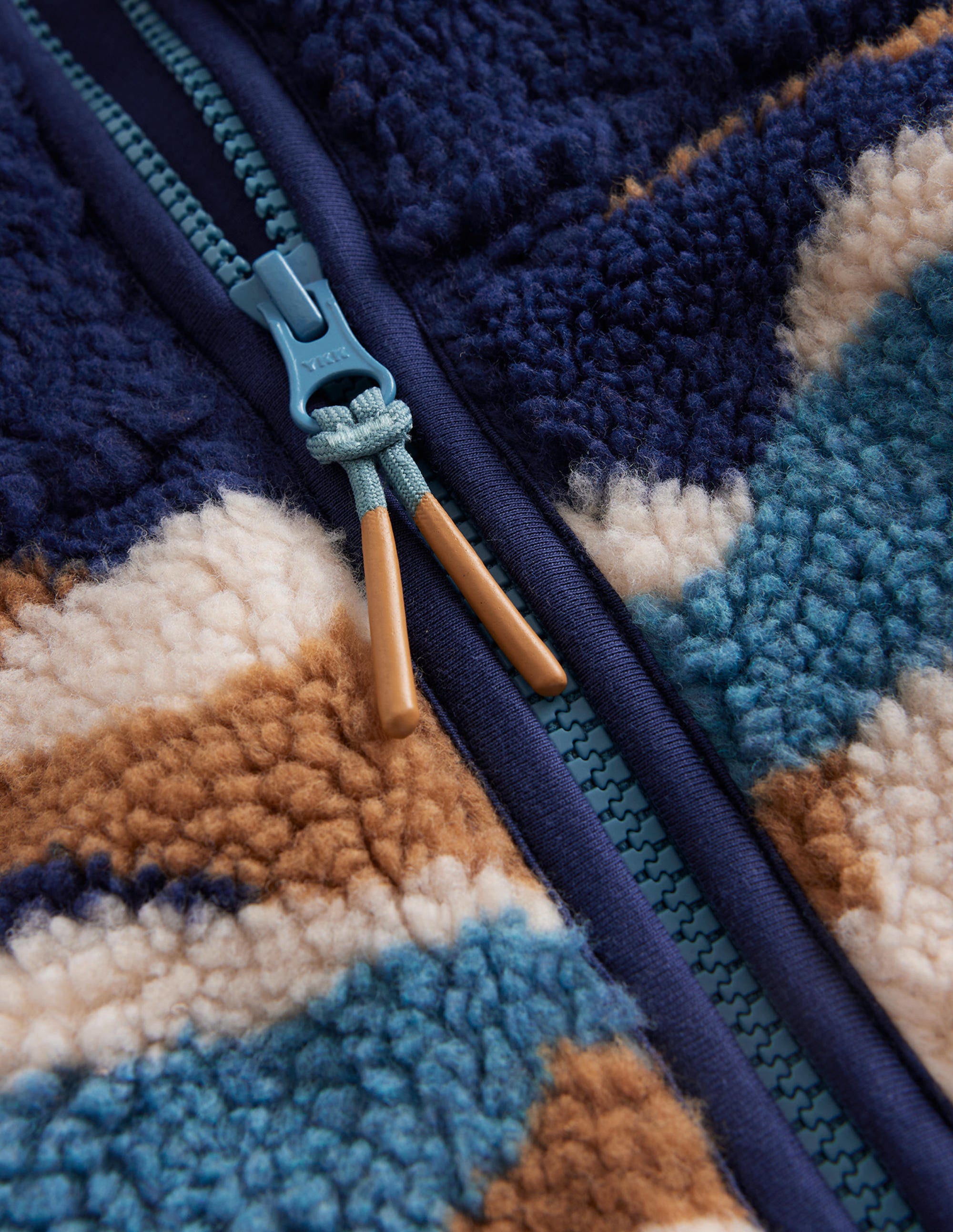 Zip Through Printed Fleece-Sandpiper Mountains - Image 3