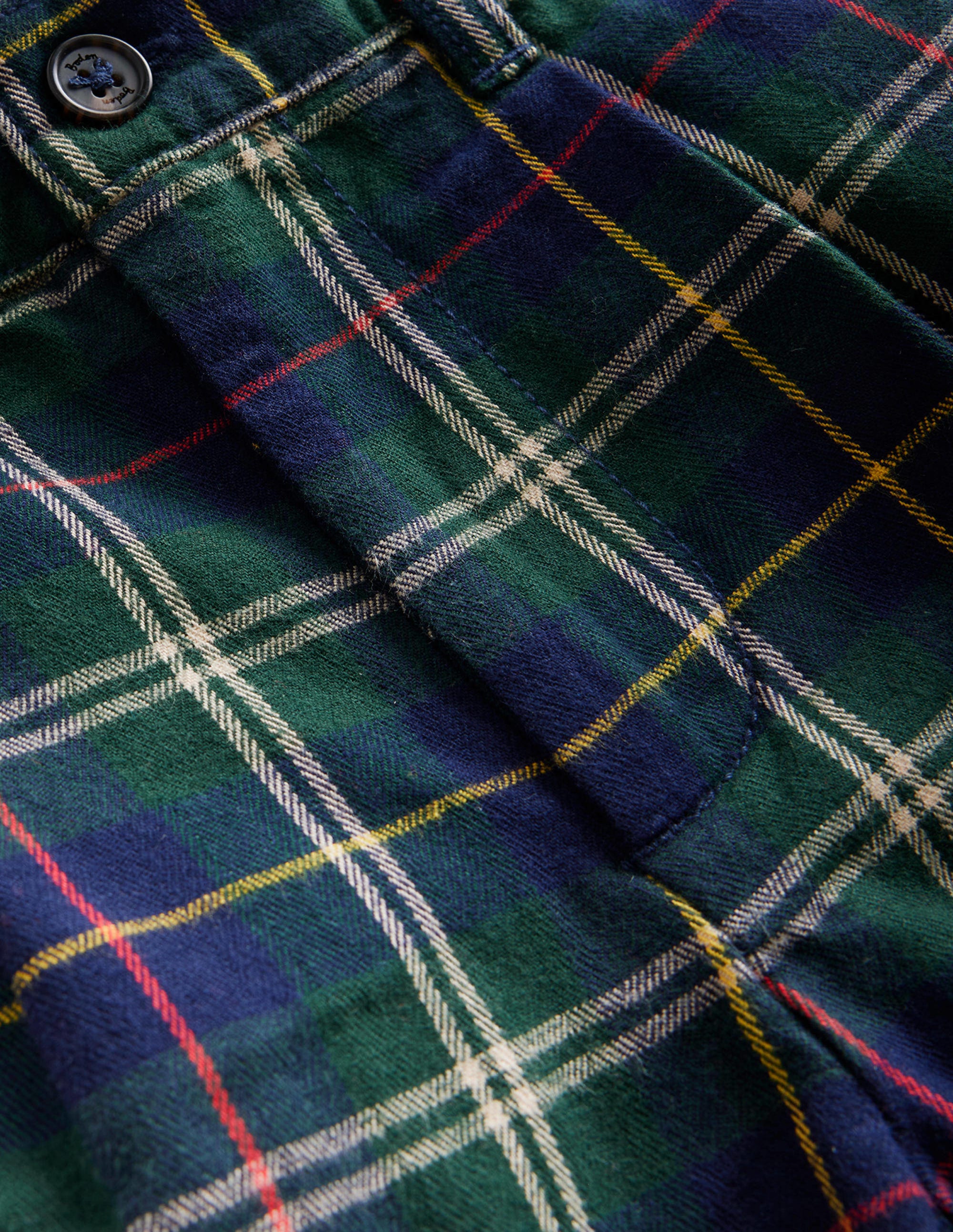 Smart Trousers-Blue / Green Check - Image 3