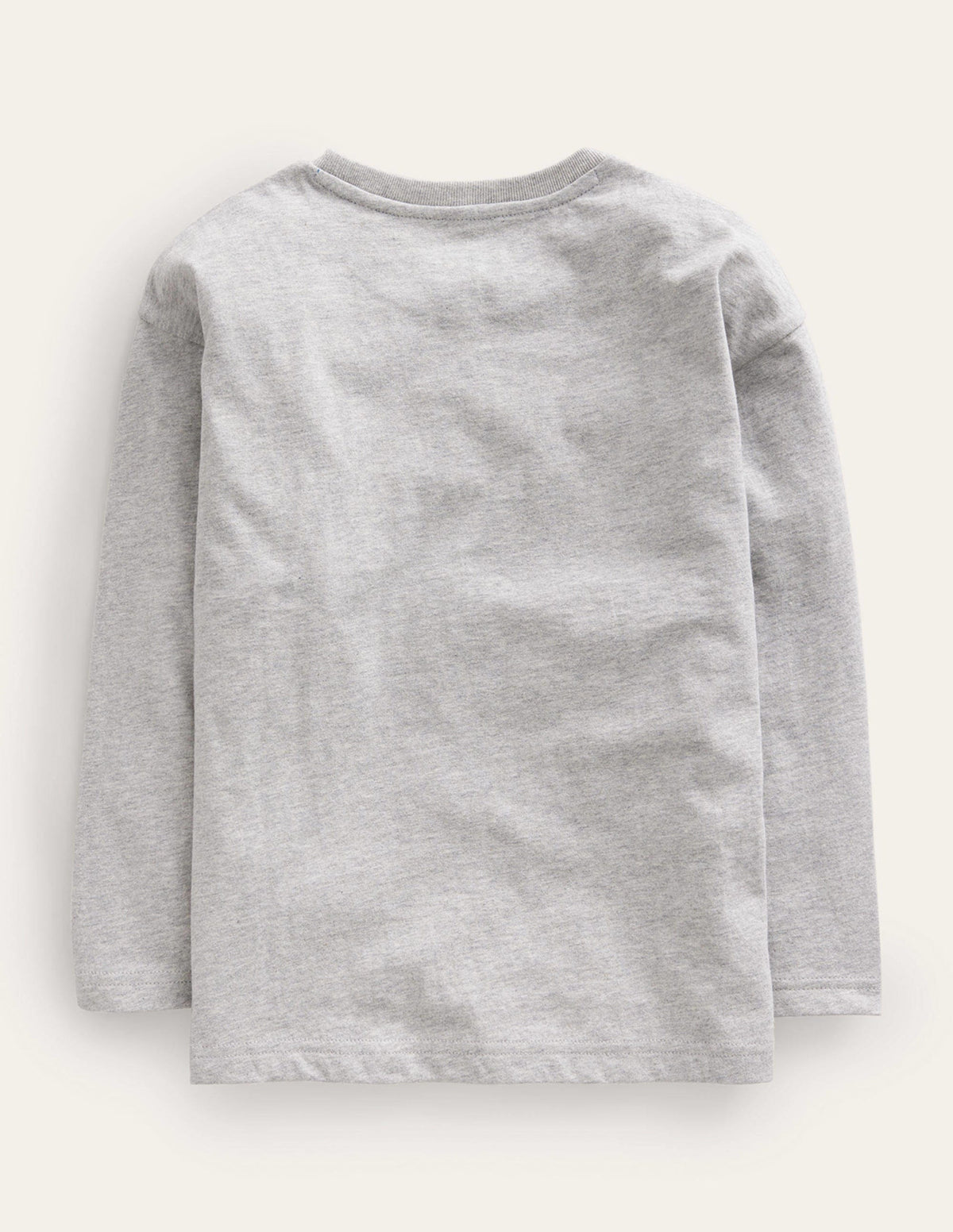 Feather Superstitch T-shirt-Grey Marl - Image 2