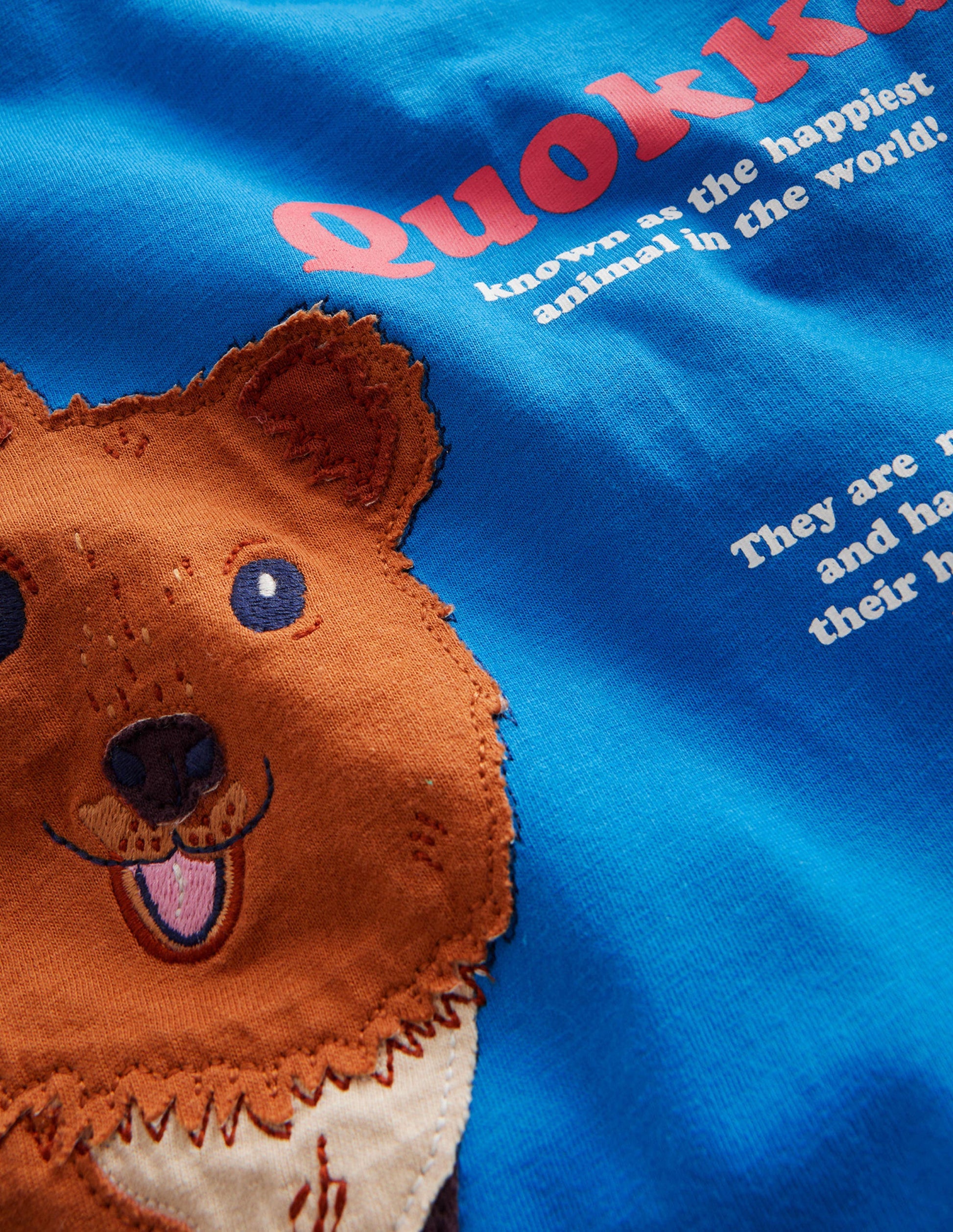 Quokka Educational T-shirt-Egyptian Blue Quokka-3