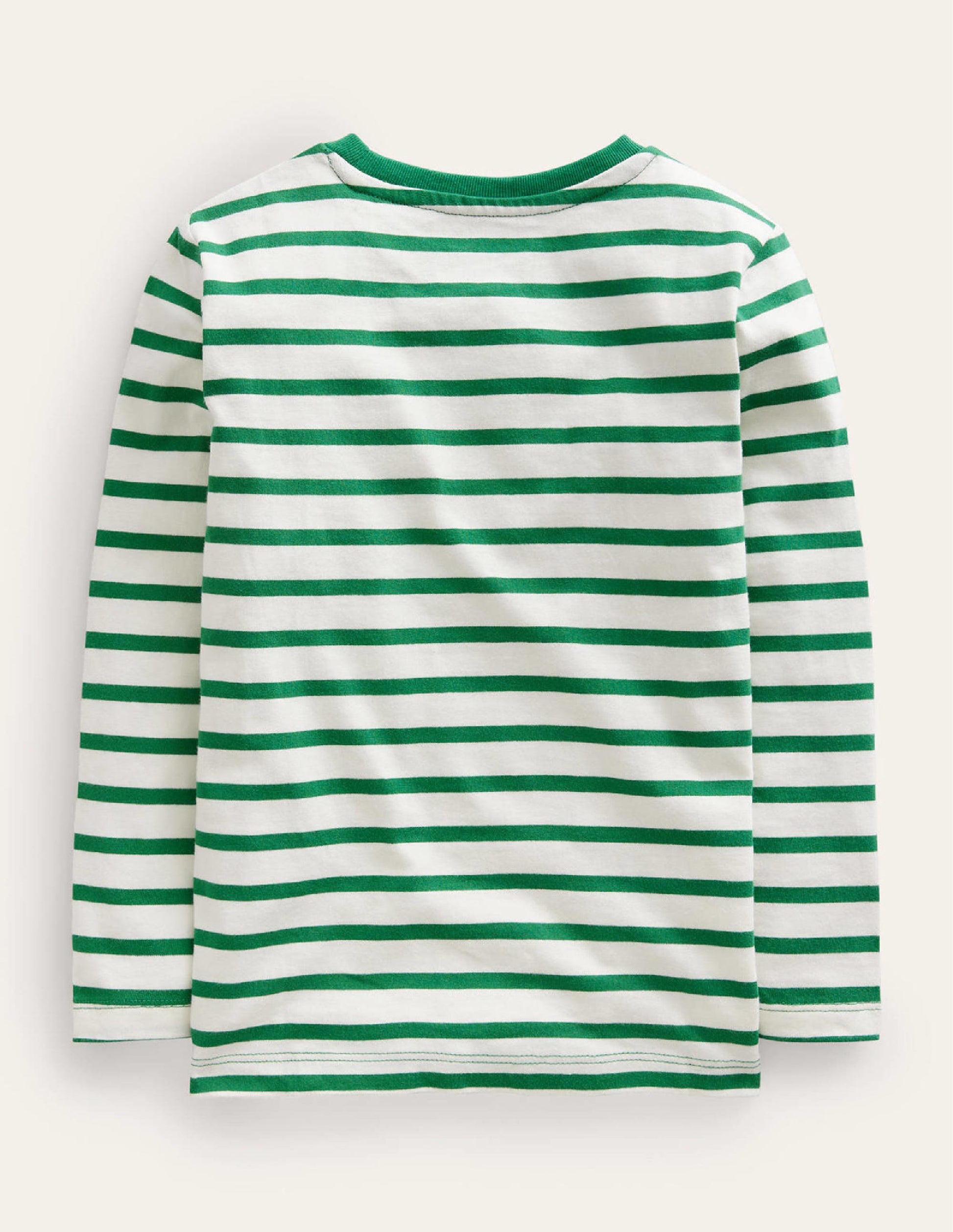 Festive Applique T-shirt-Deep Green/Ivory Dog-2