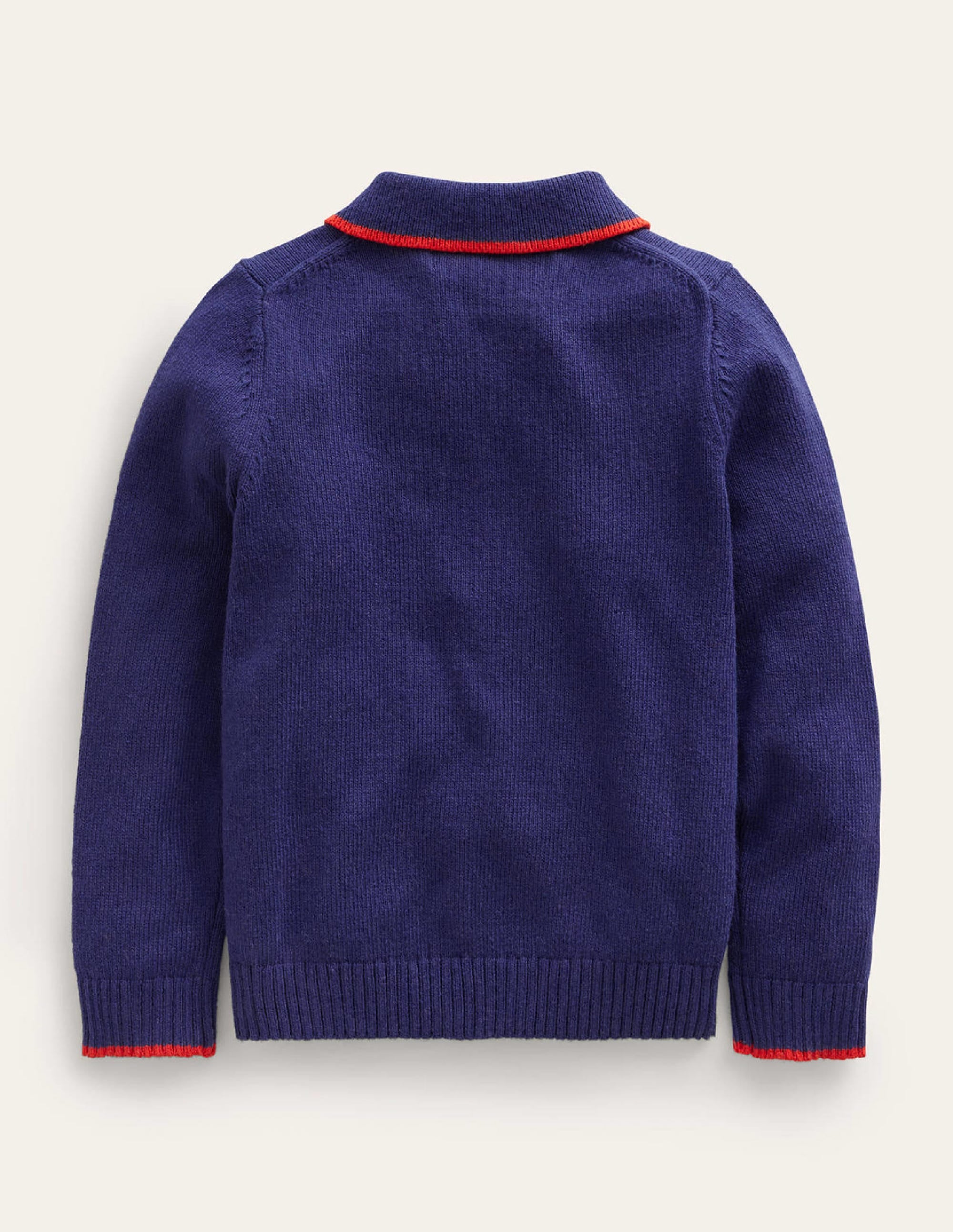 Collared Knit Top-French Navy - Image 2