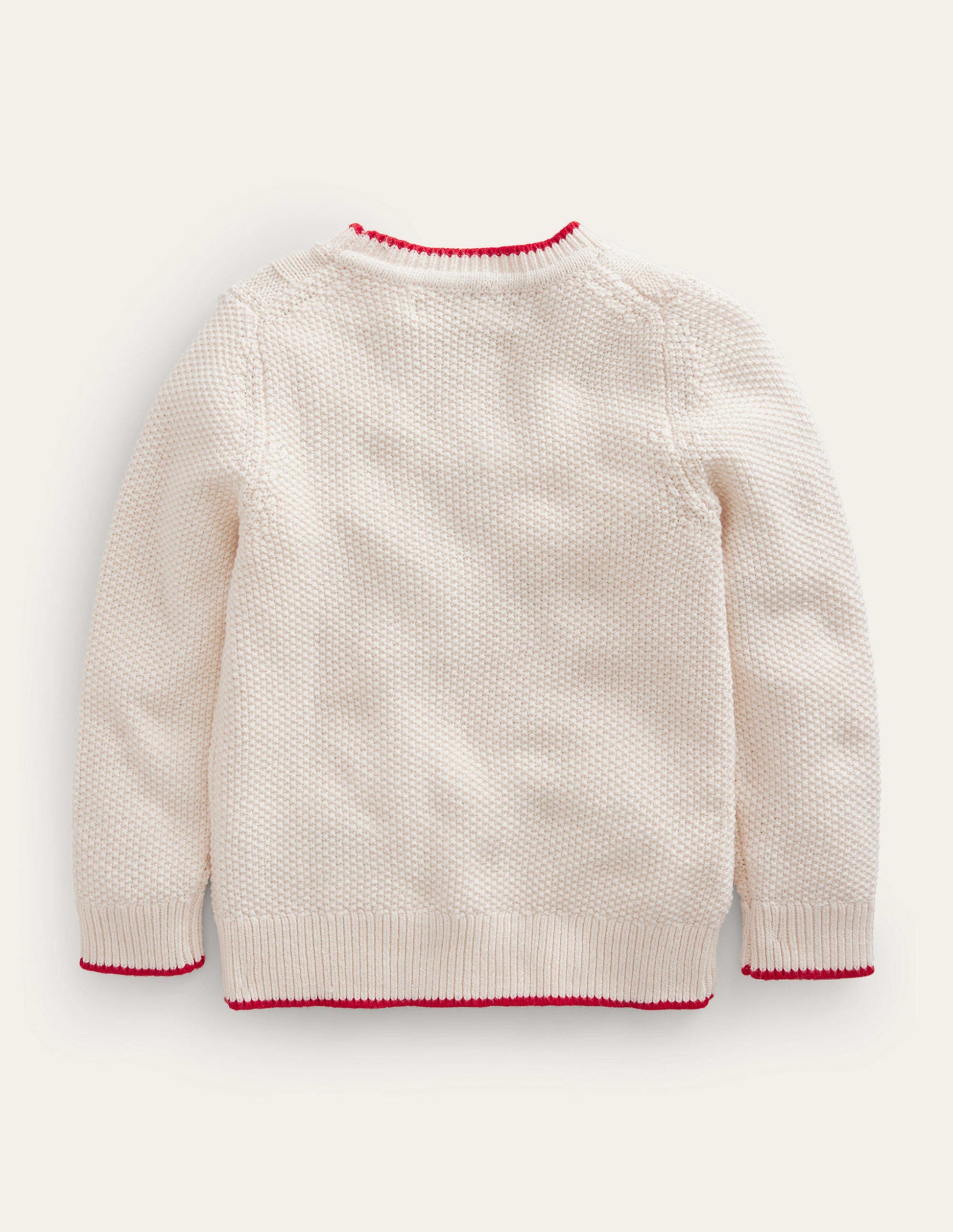 Rudolph Pom Pom Jumper-Ecru Marl-2