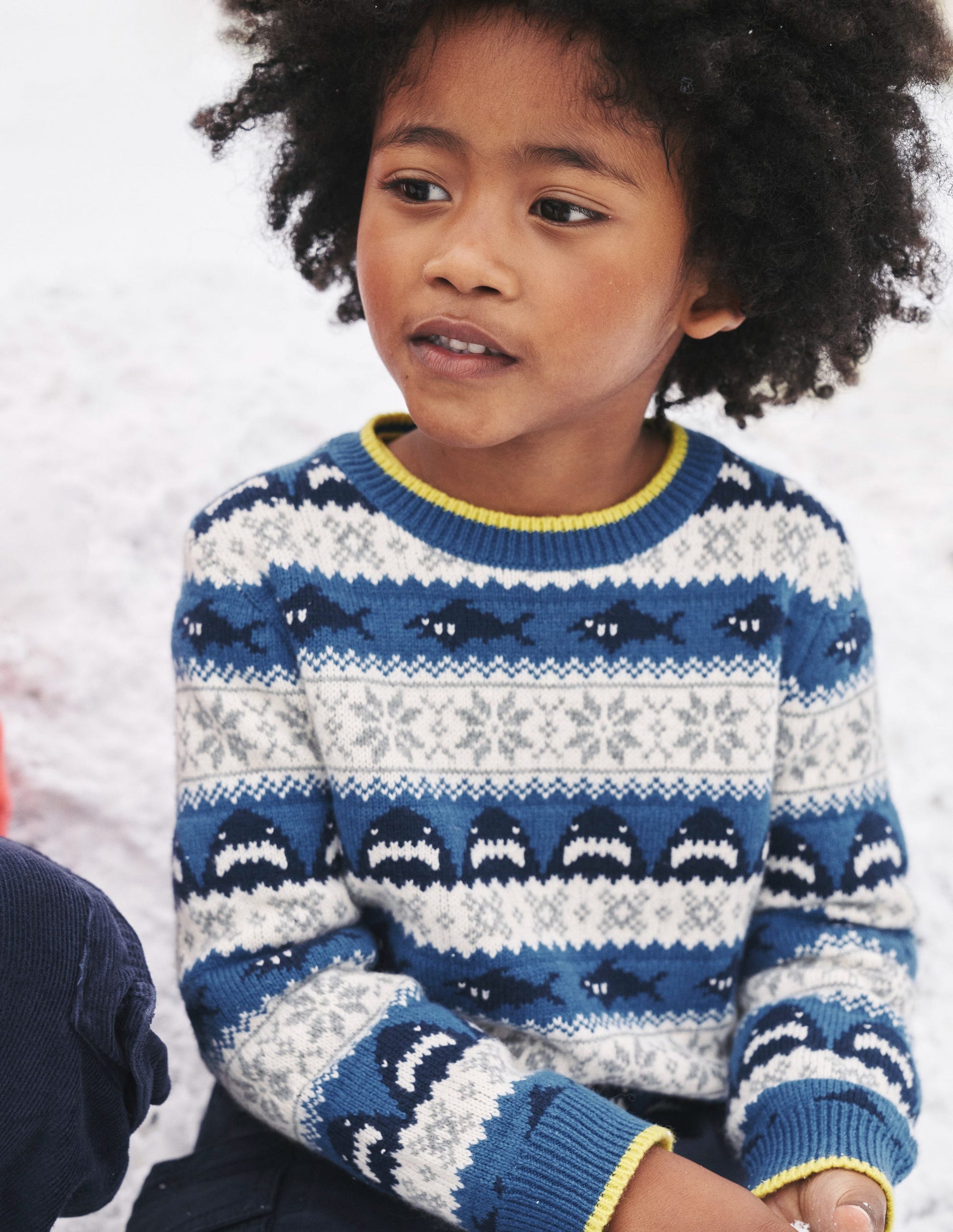 All Over Fair Isle Jumper-Dark Cobalt Sharks-4