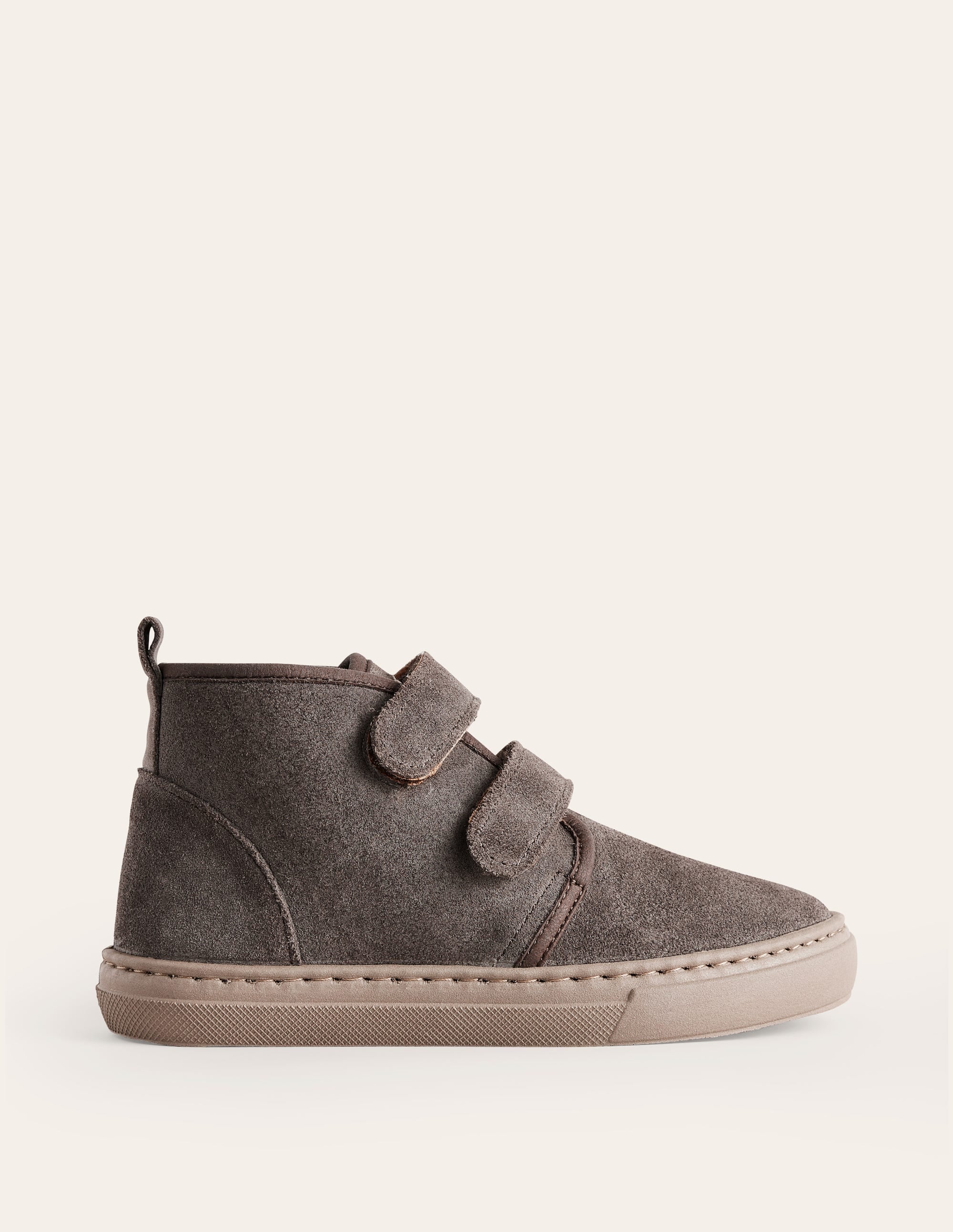 Suede Strap Boots-Grey - Image 1
