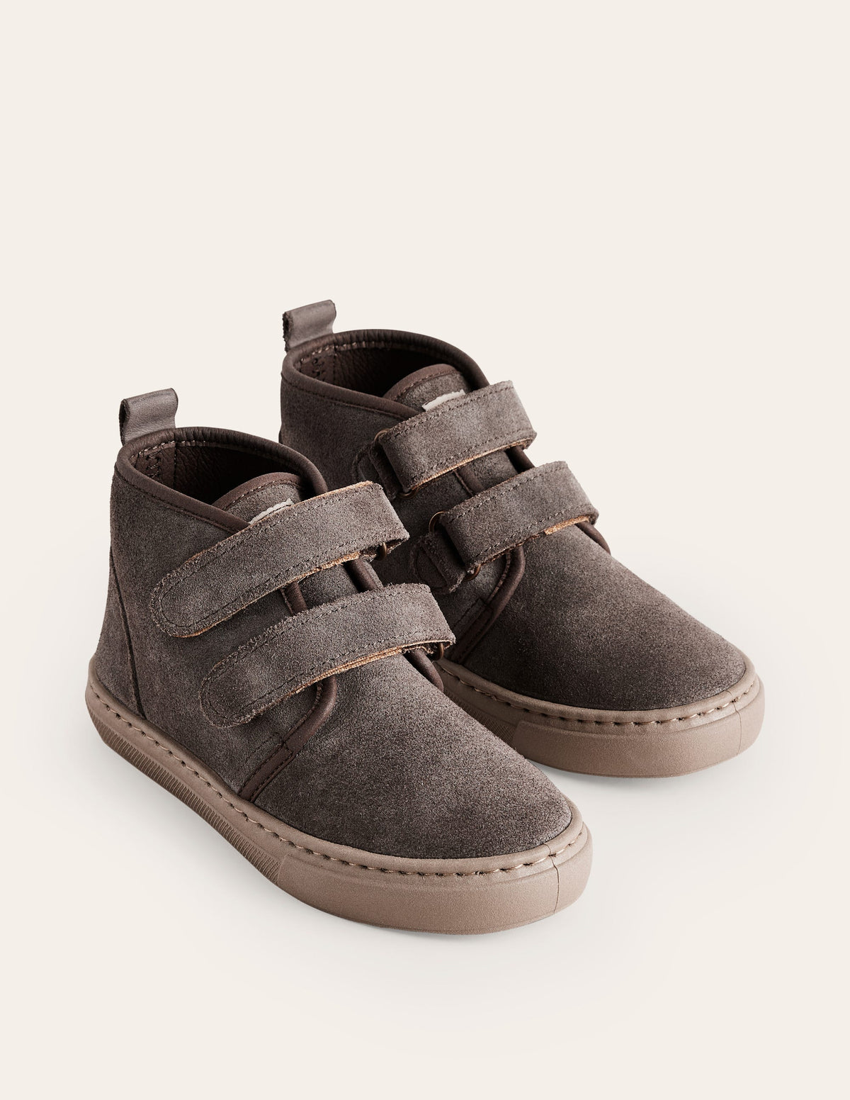 Suede Strap Boots-Grey - Image 2