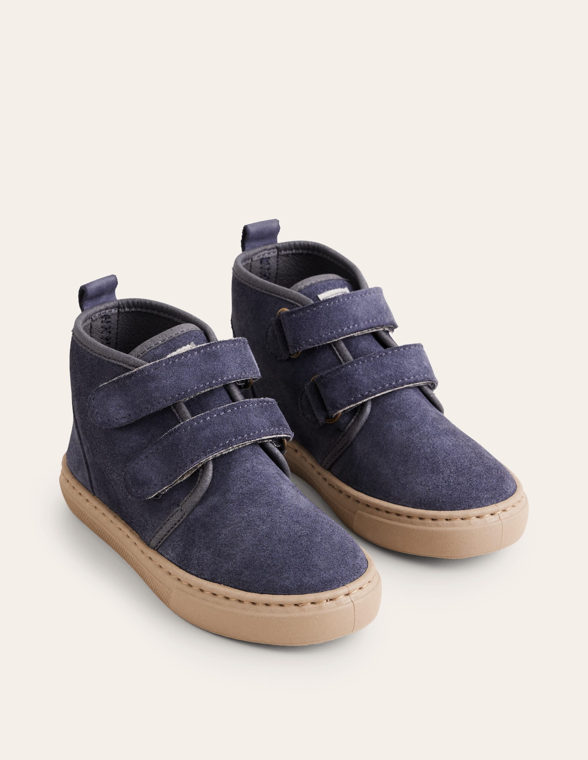 Suede Strap Boots-Navy - Image 2