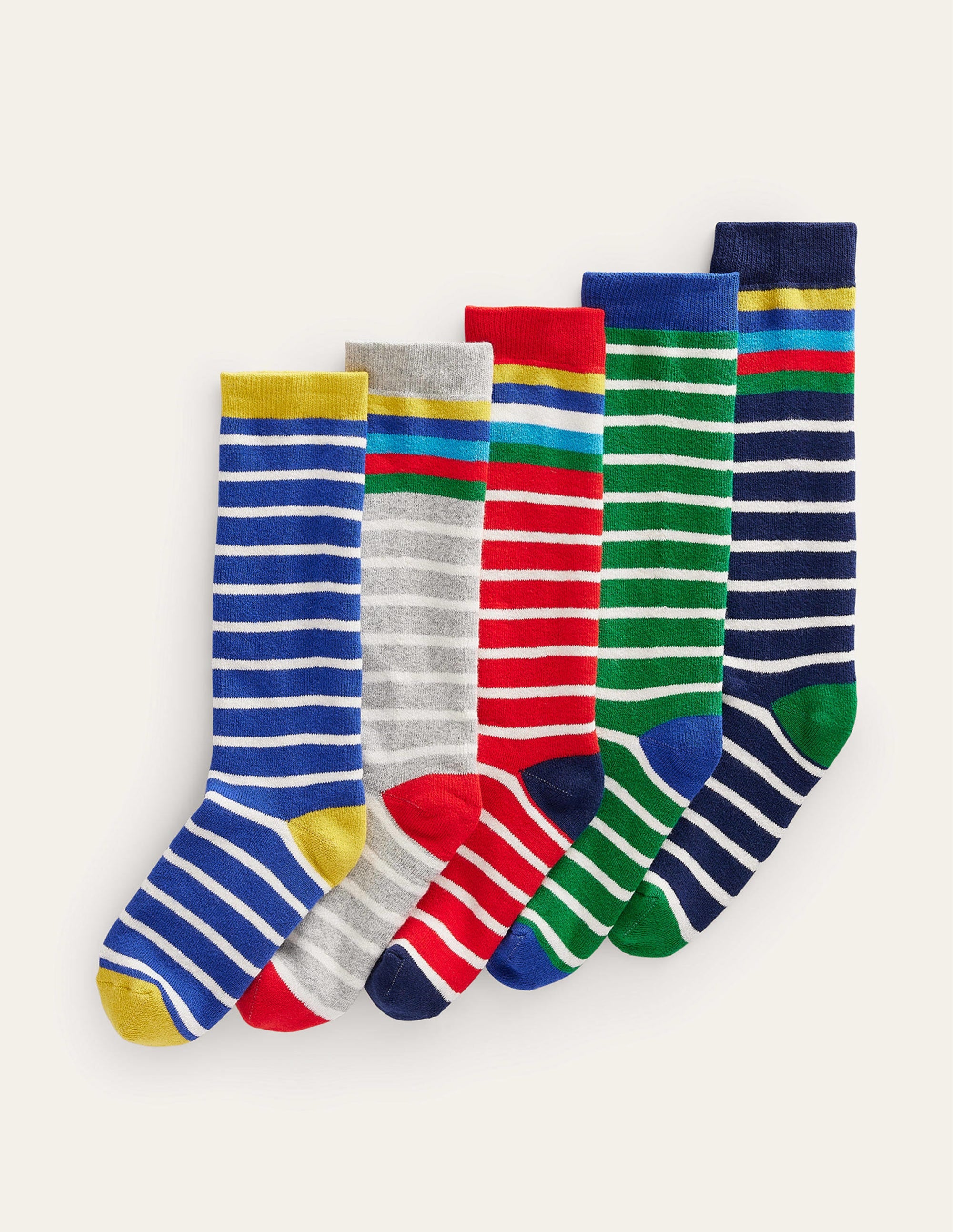 Ski Socks 5 Pack-Stripes - Image 1