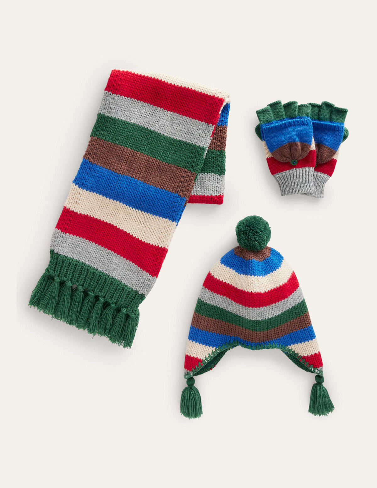 Knitted Set-Multi Stripe-1