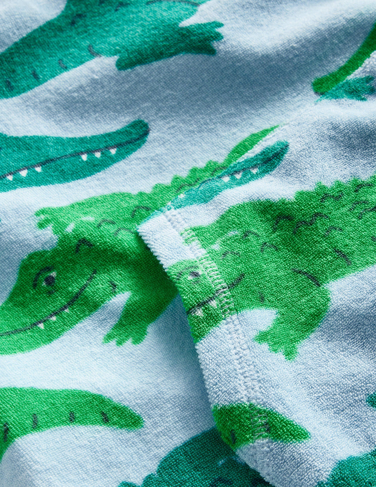 Towelling Throw-on-Bright Green Crocs-3