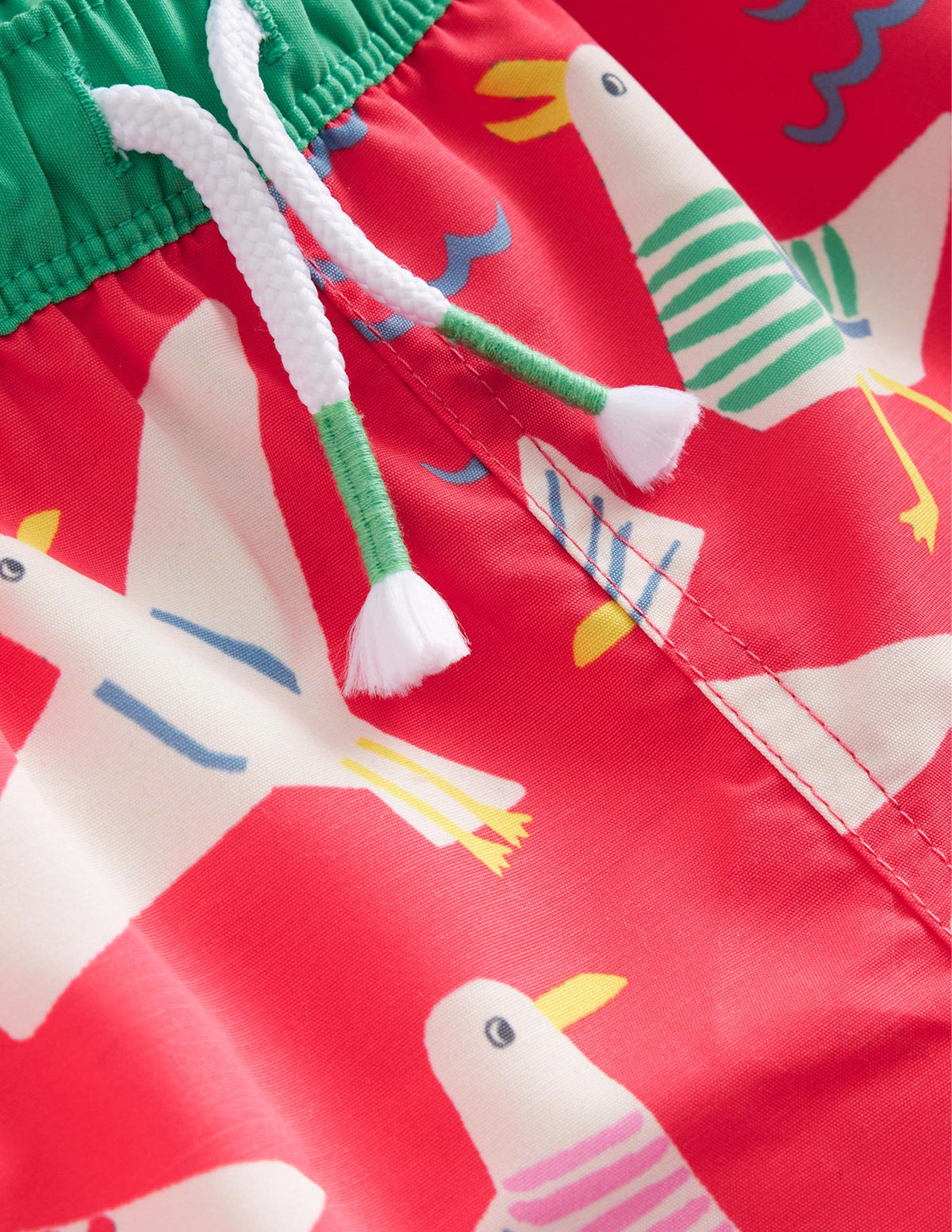 Swim Shorts-Cayenne/ Eggnog Seagulls - Image 3