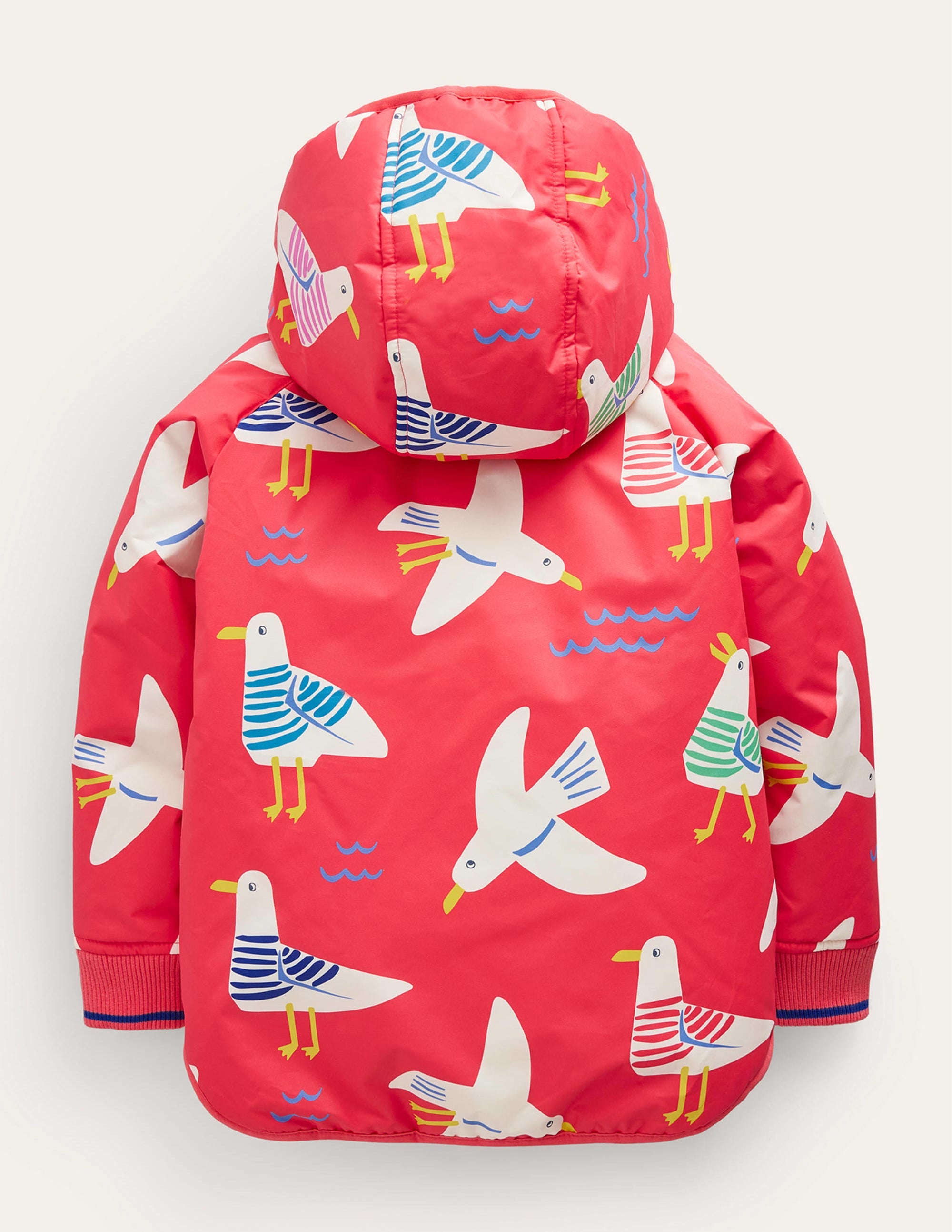 Sherpa Lined Anorak-Jam Red Seagulls - Image 2