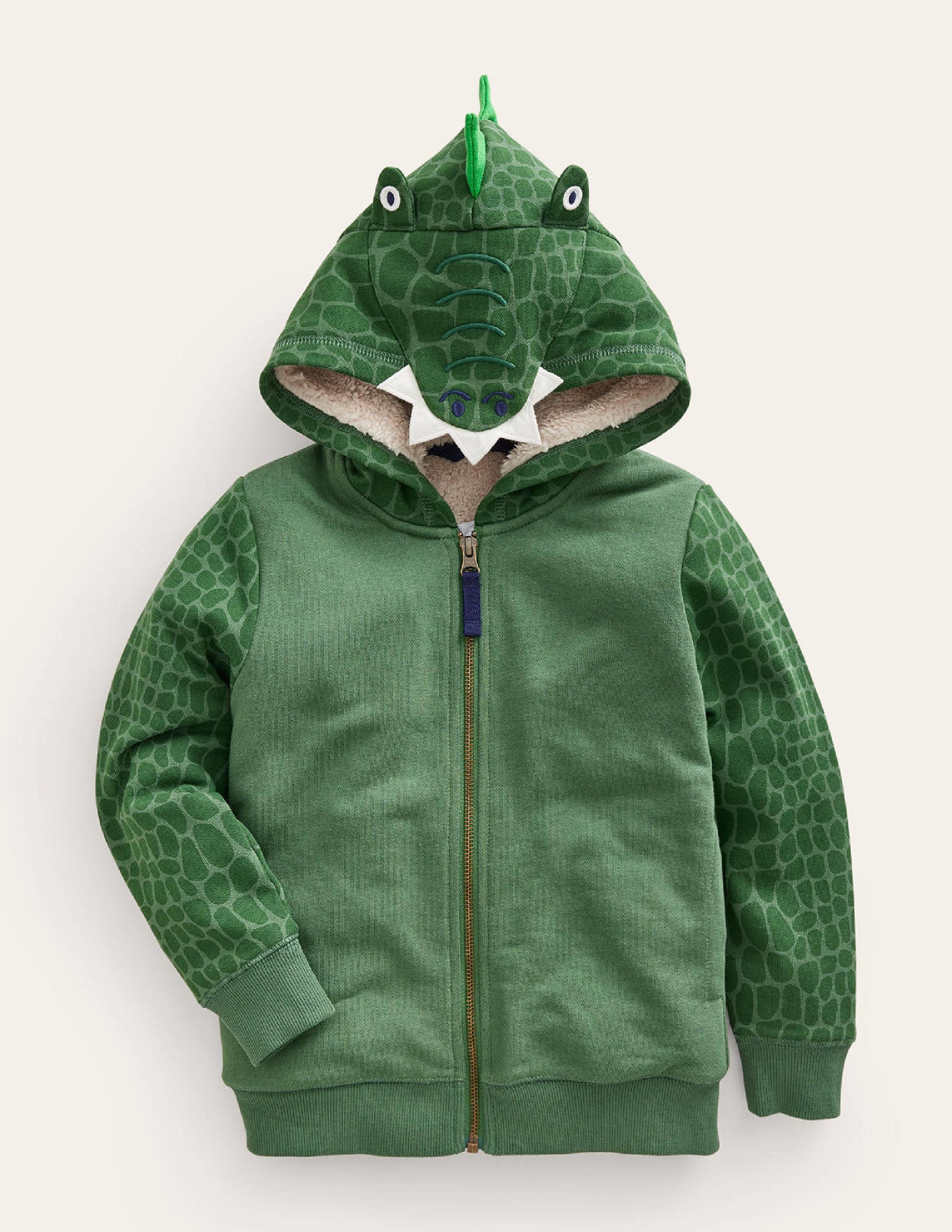 Novelty Hoodie-Green Crocodile - Image 1