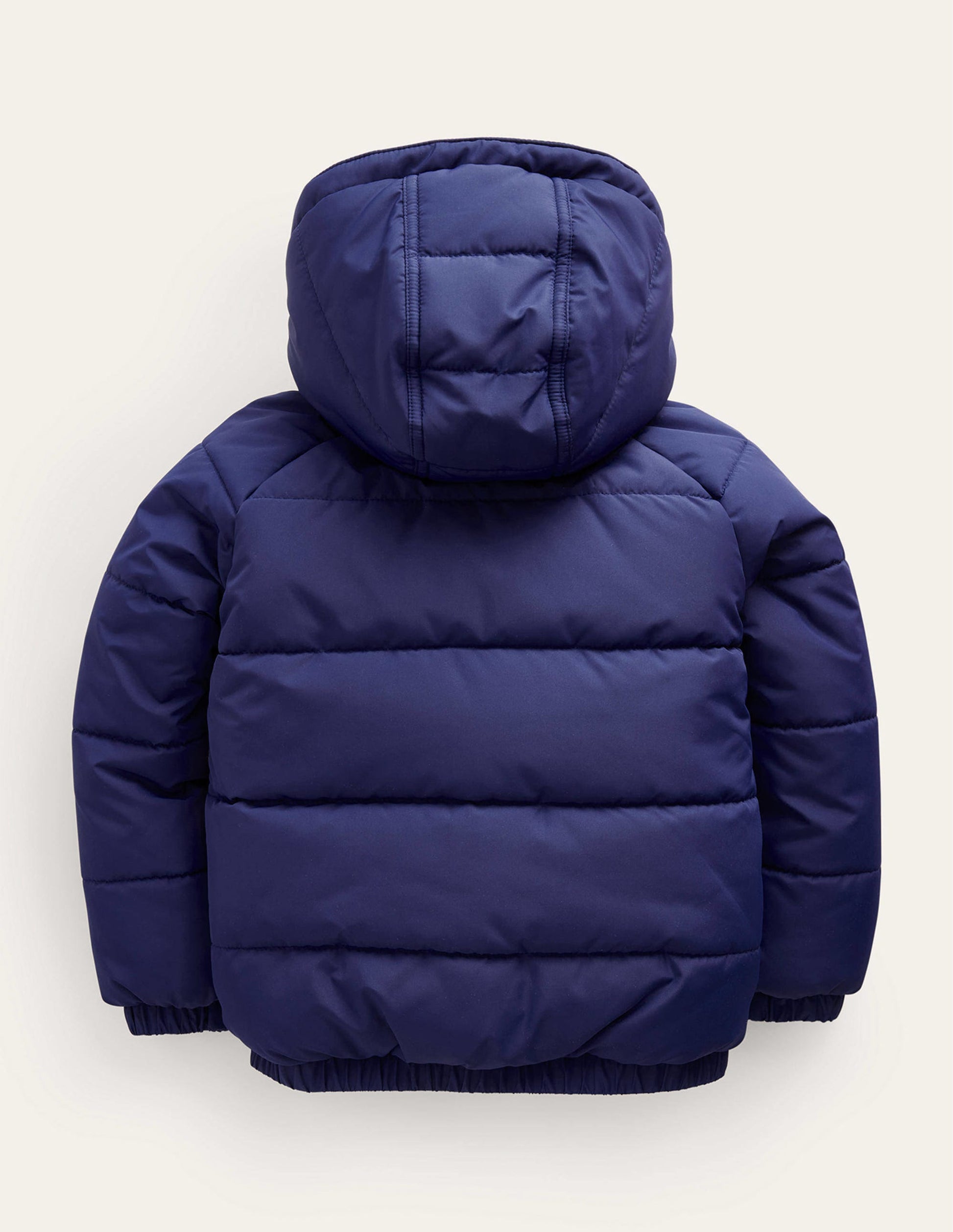 Appliqué Padded Coat-College Navy-2