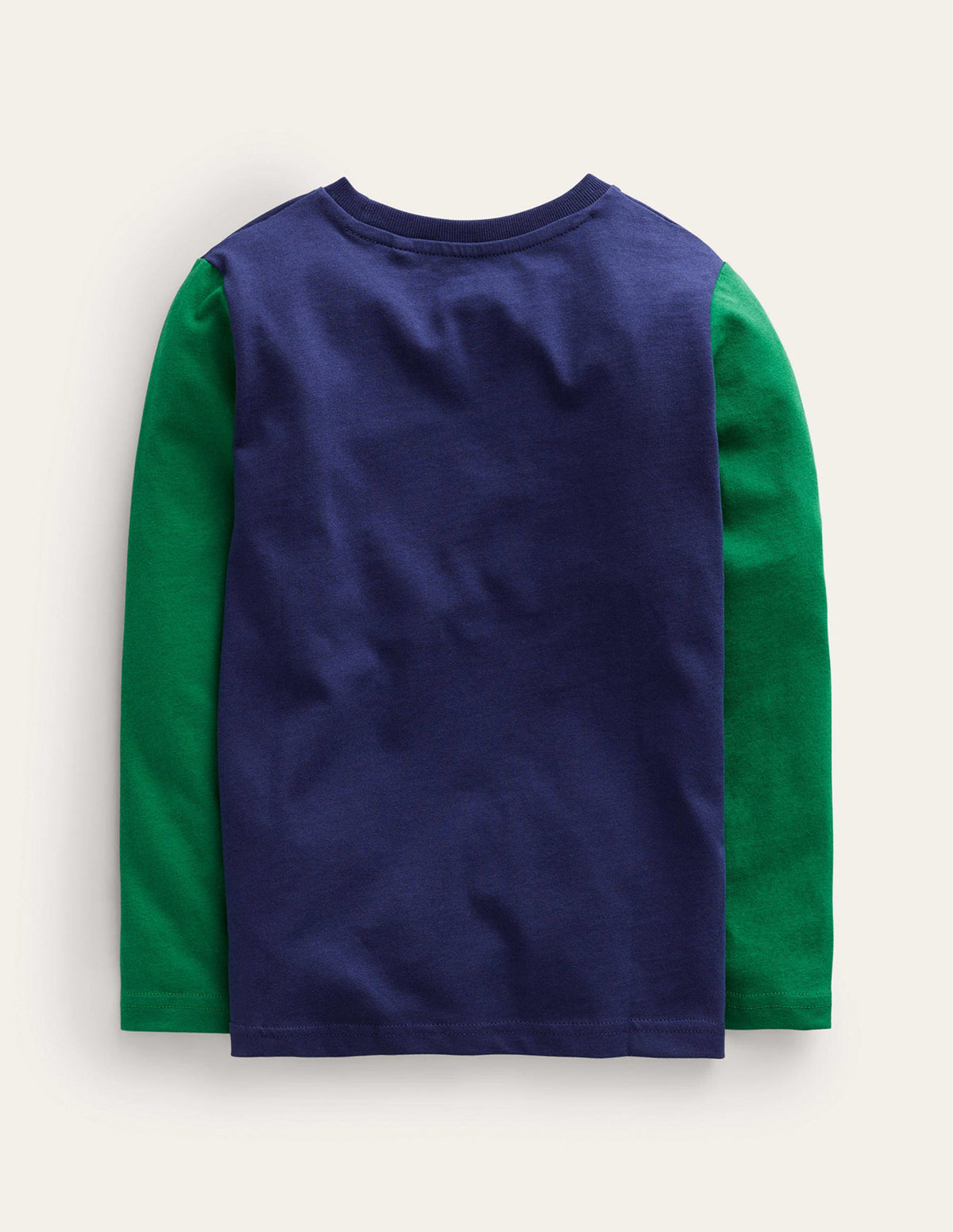 Novelty Printed T-shirt-College Navy/Deep Green-2