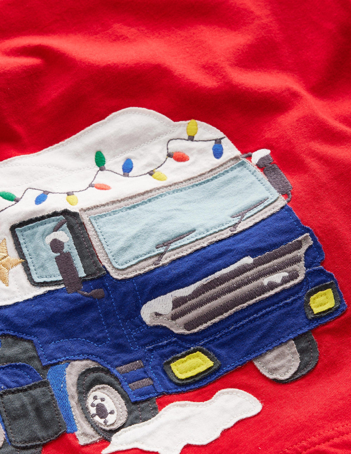 Truck Appliqué T-shirt-Rockabilly Red Tree - Image 3
