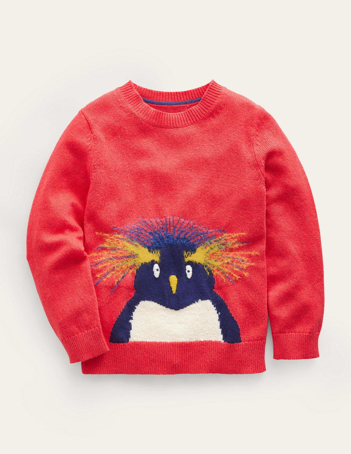 Fun Cosy Jumper-Jam Red Penguin - Image 1