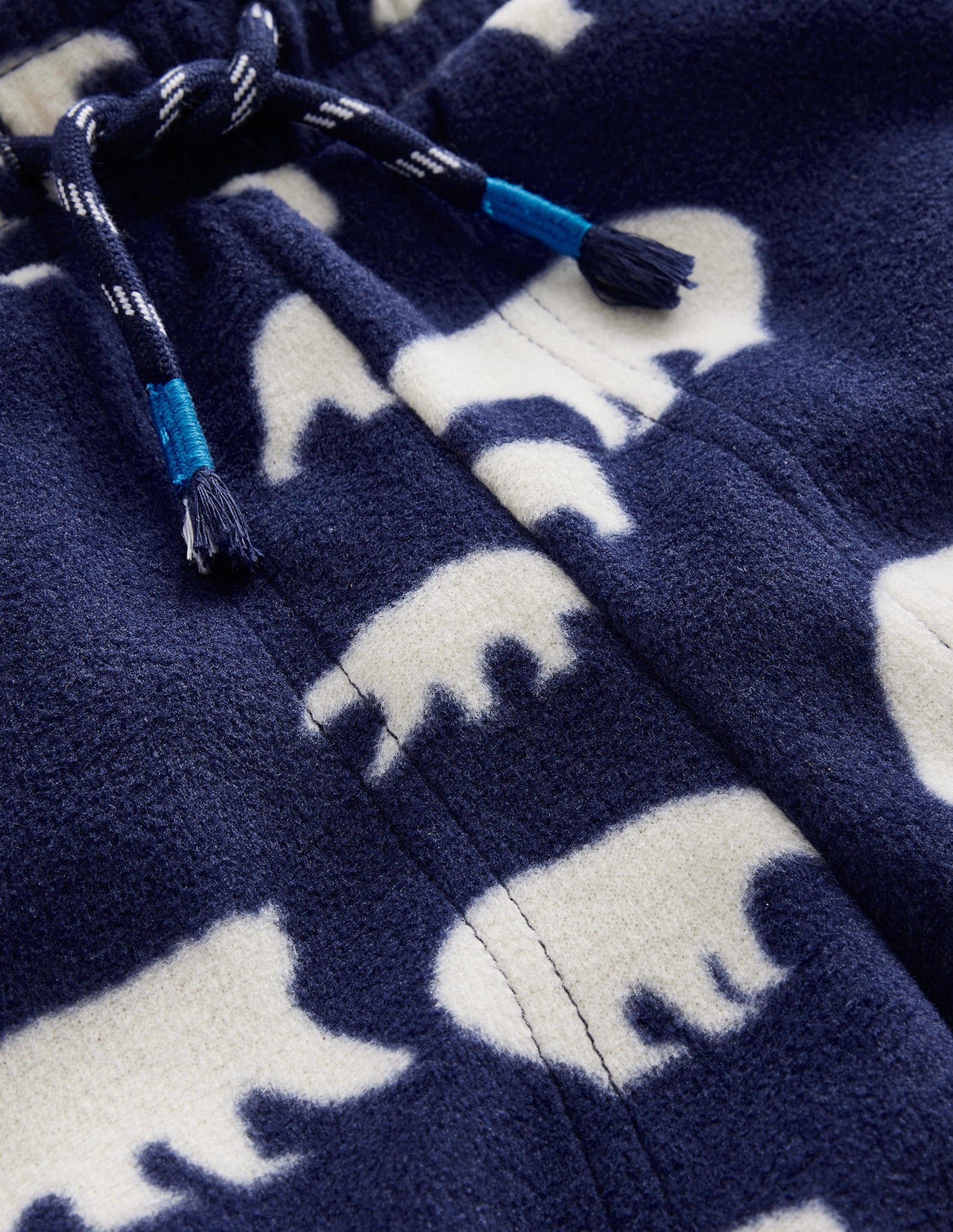 Printed Fleece Joggers-College Navy Polar Bear-3
