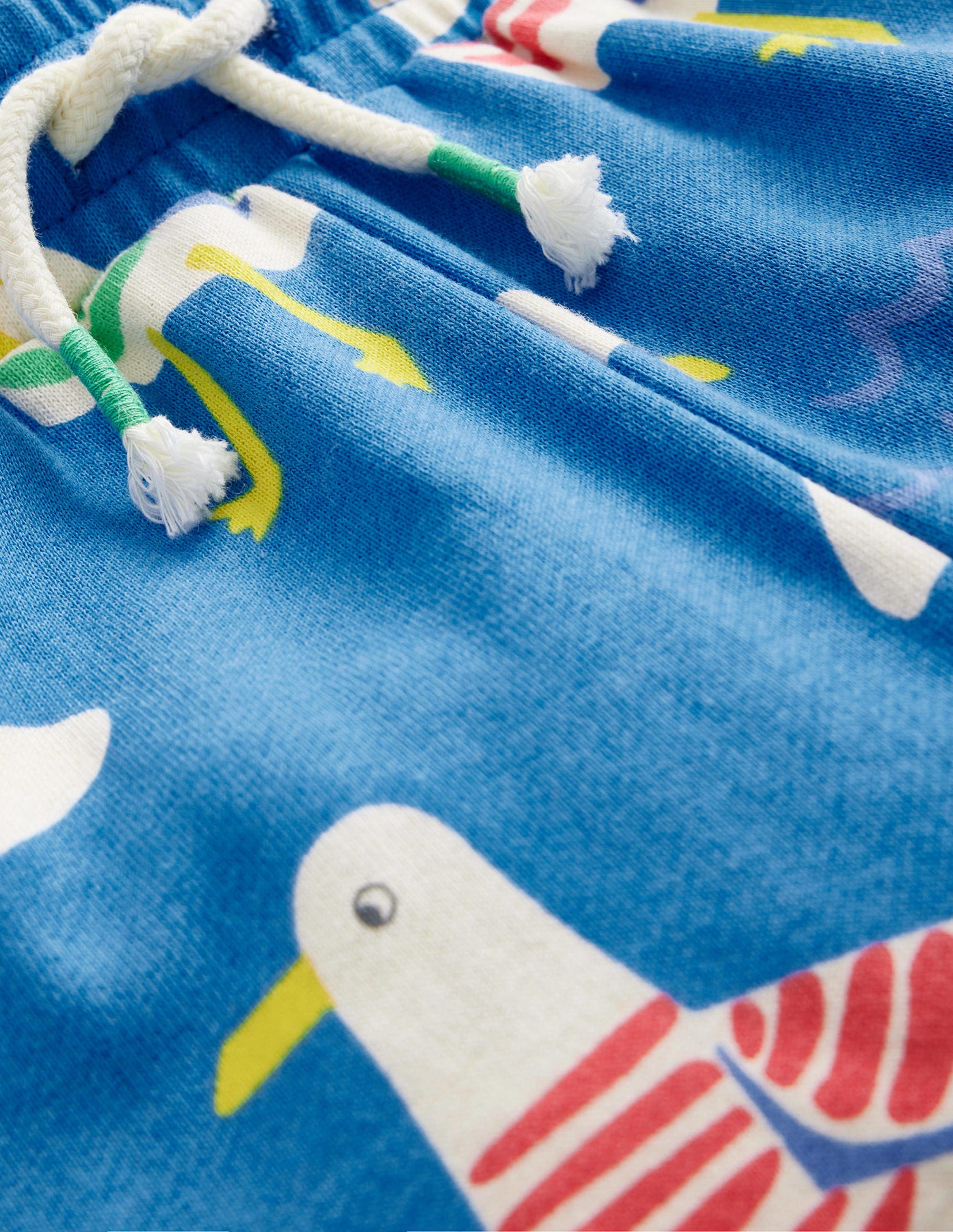 Printed Cosy Relaxed Joggers-Directoire Blue Seagulls - Image 3