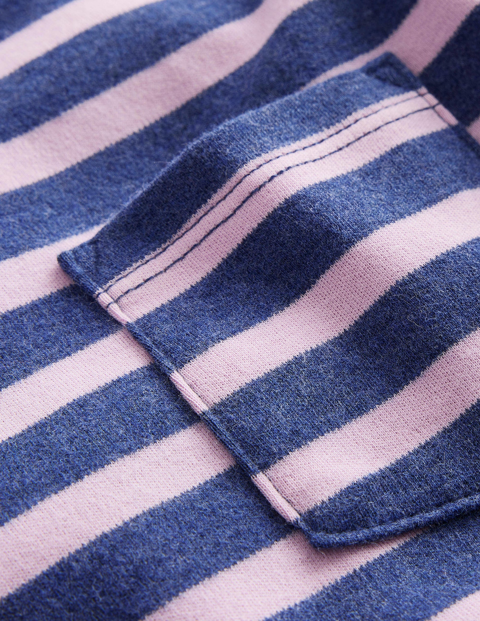 Supersoft Long Sleeve T-shirt-College Navy Marl/Lilac-3