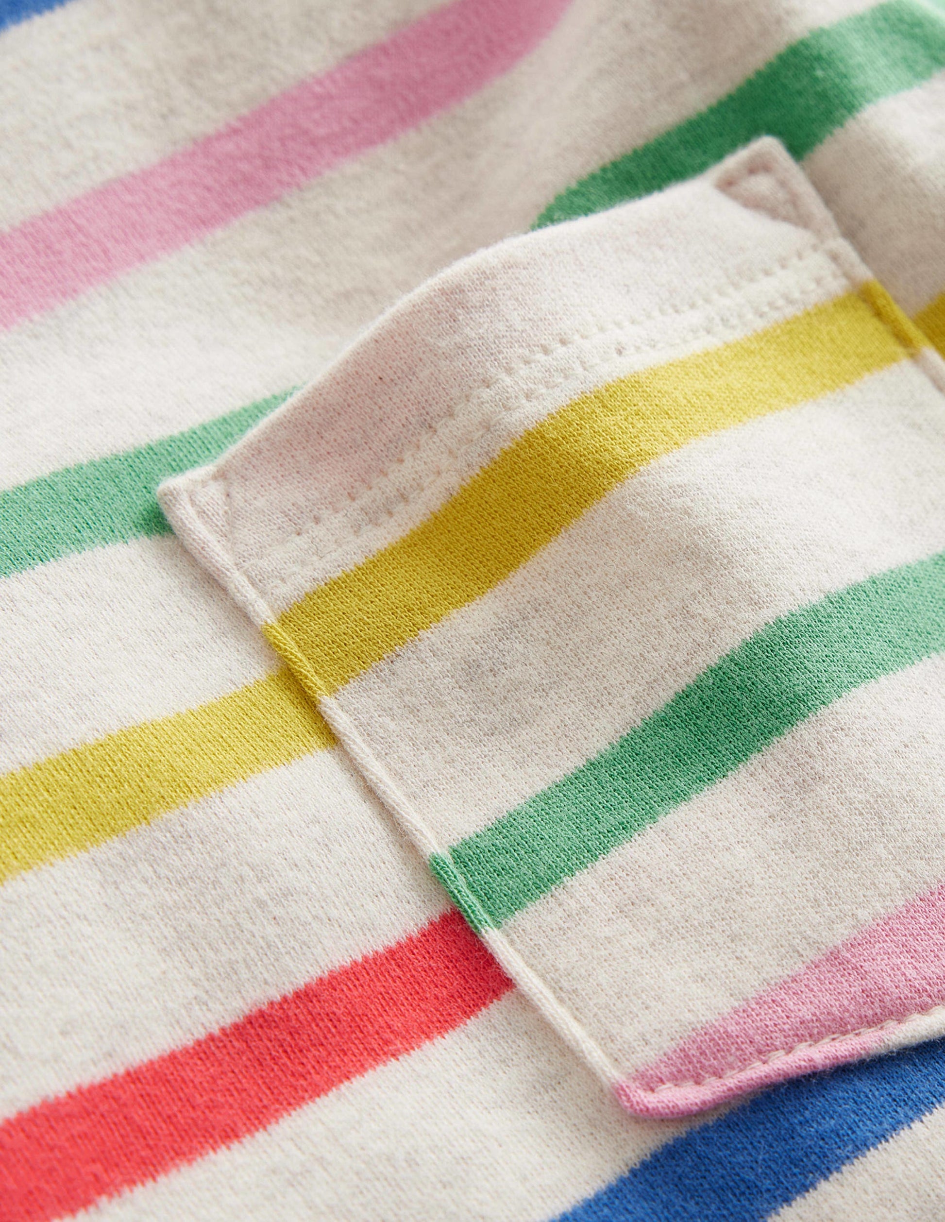 Supersoft Long Sleeve T-shirt-Oatmeal Marl/ Multi Stripe-3