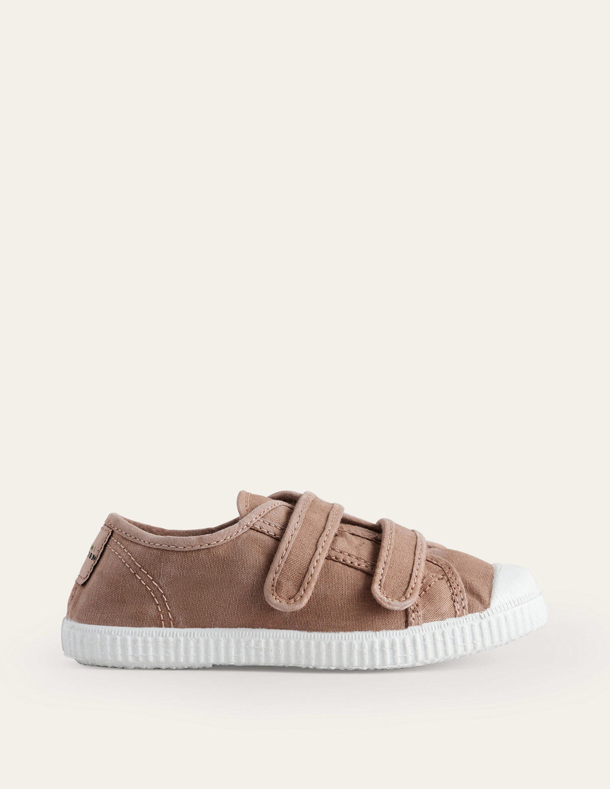 Double Strap Canvas Shoes-Brown - Image 1