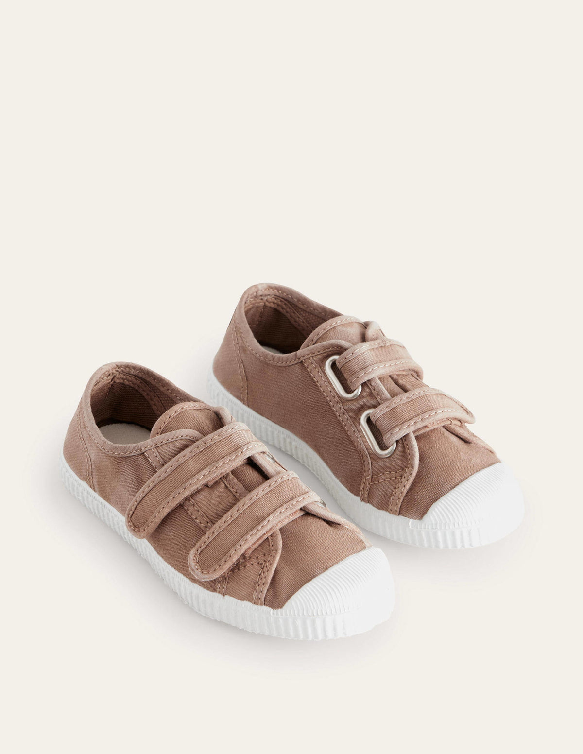 Double Strap Canvas Shoes-Brown - Image 2