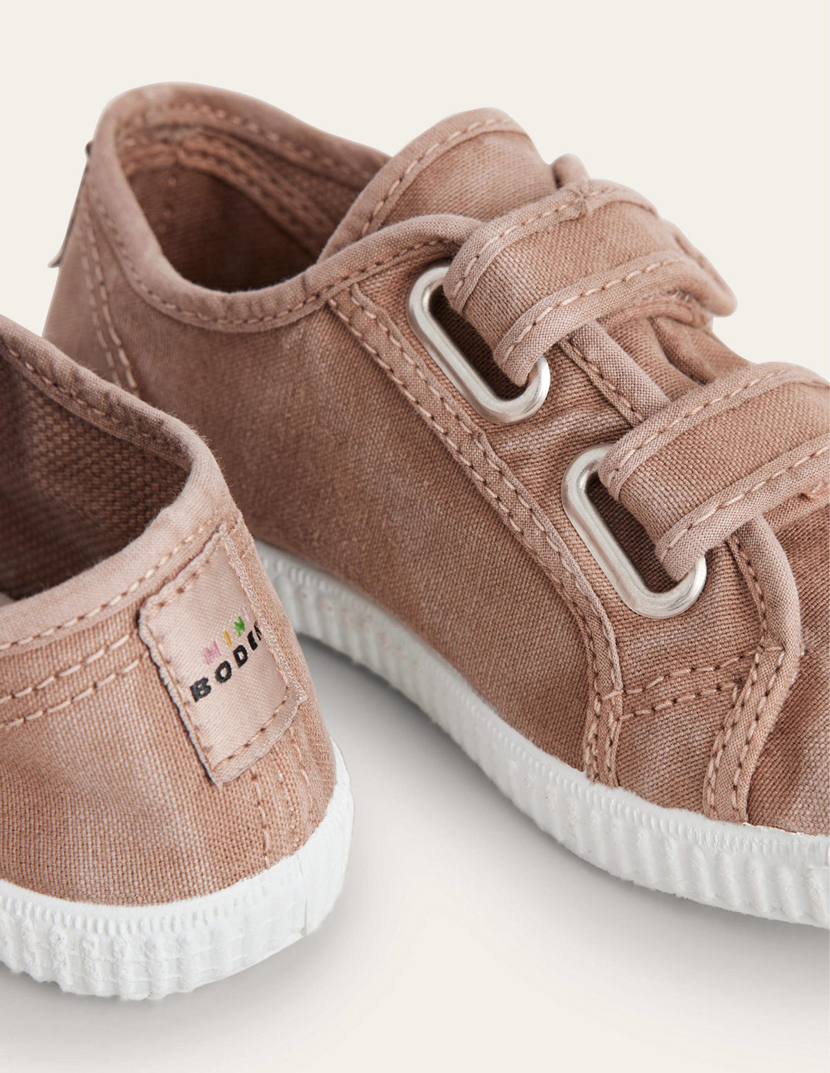 Double Strap Canvas Shoes-Brown - Image 3