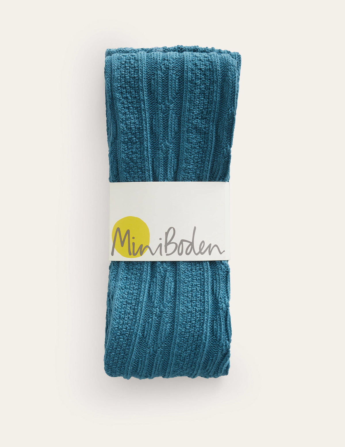 Cable Footless Tights-Larkspur Green - Image 2
