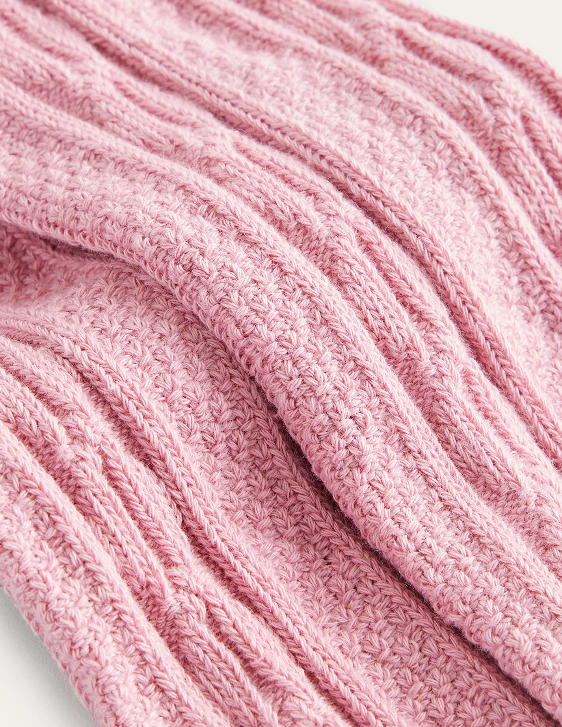 Cable Footless Tights-Vintage Pink-3