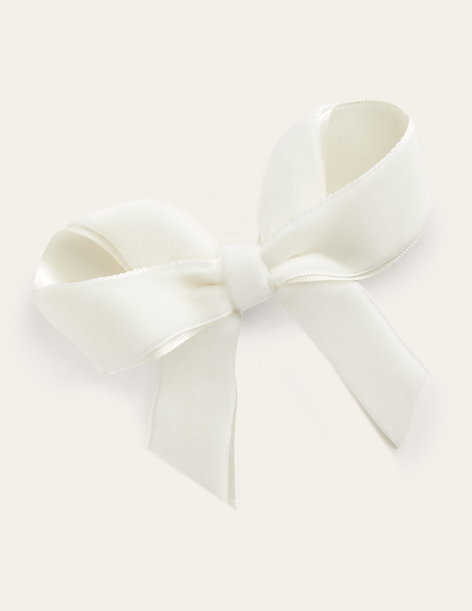 Large Bow Hair Clip-Ivory-1